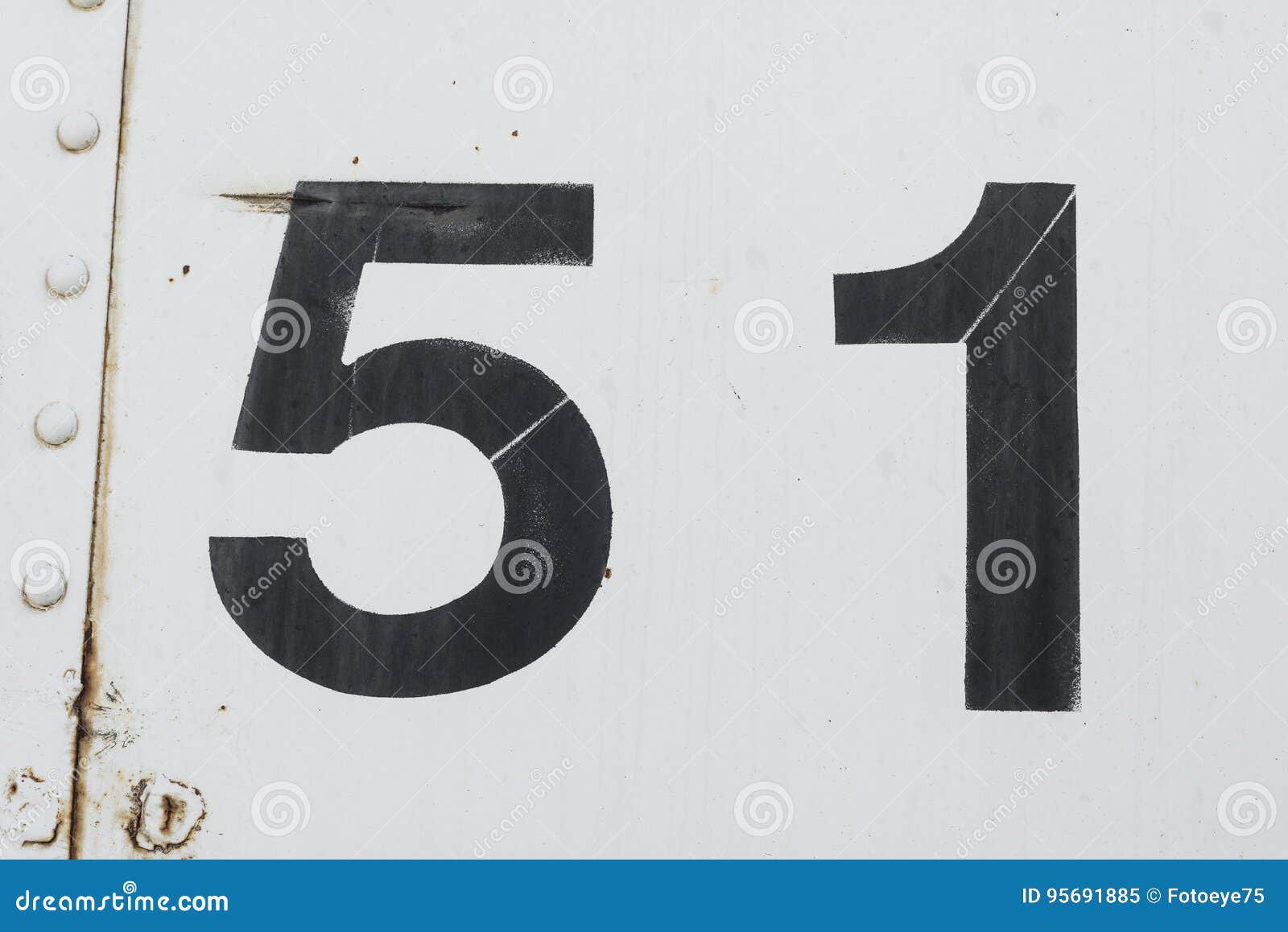 area 51 number 51 fifty one white old metal background texture