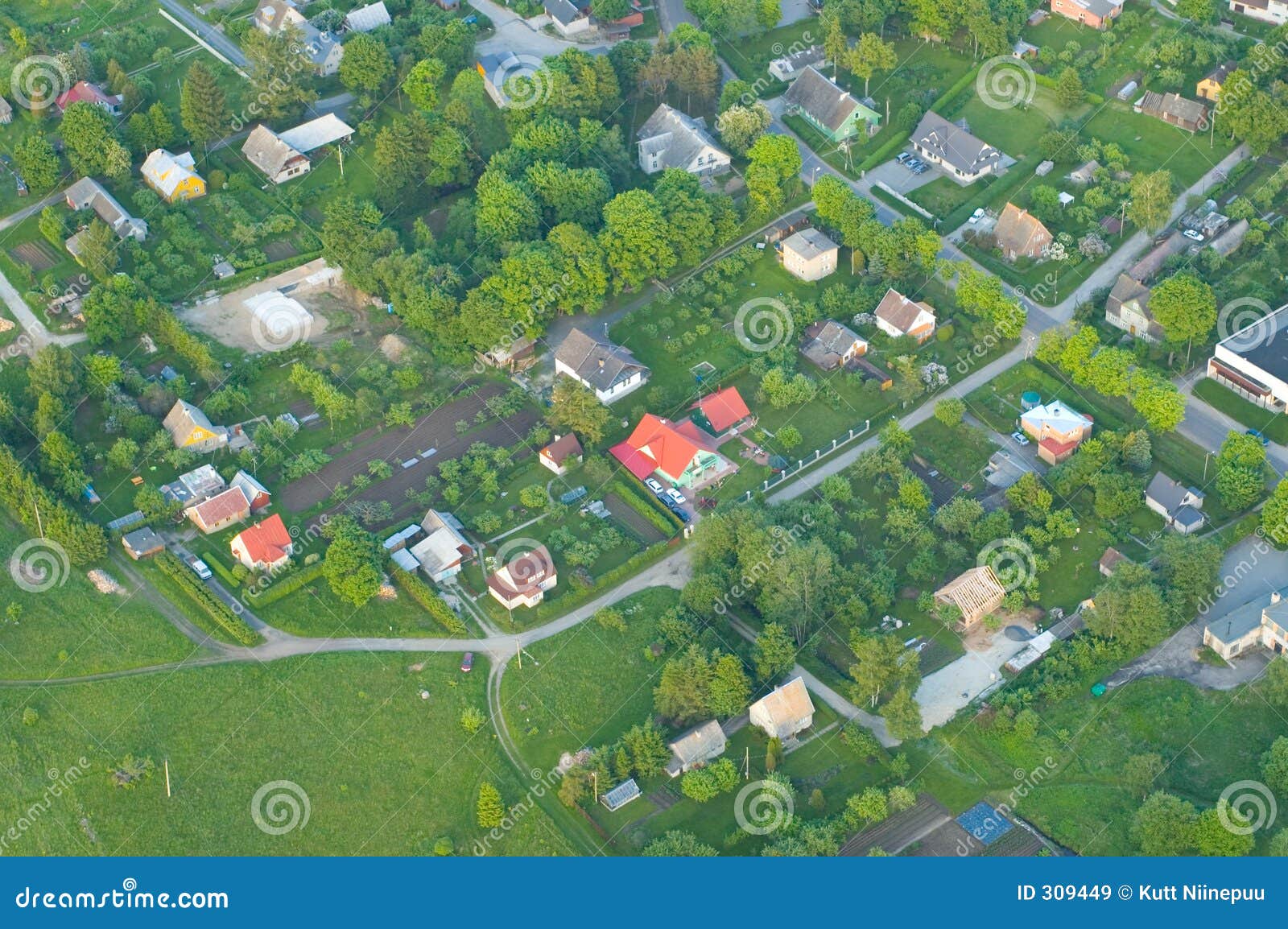 areal view of a settlement