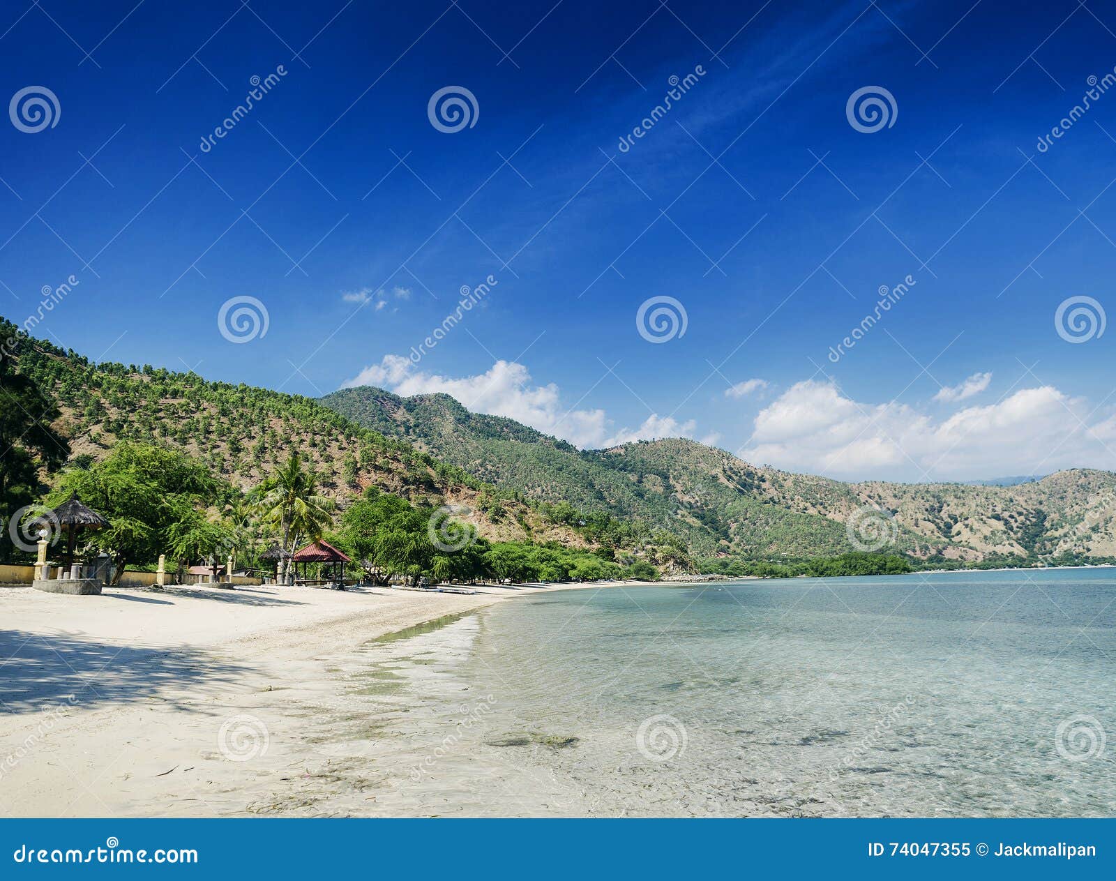 areia branca beach and coastline near dili in east timor