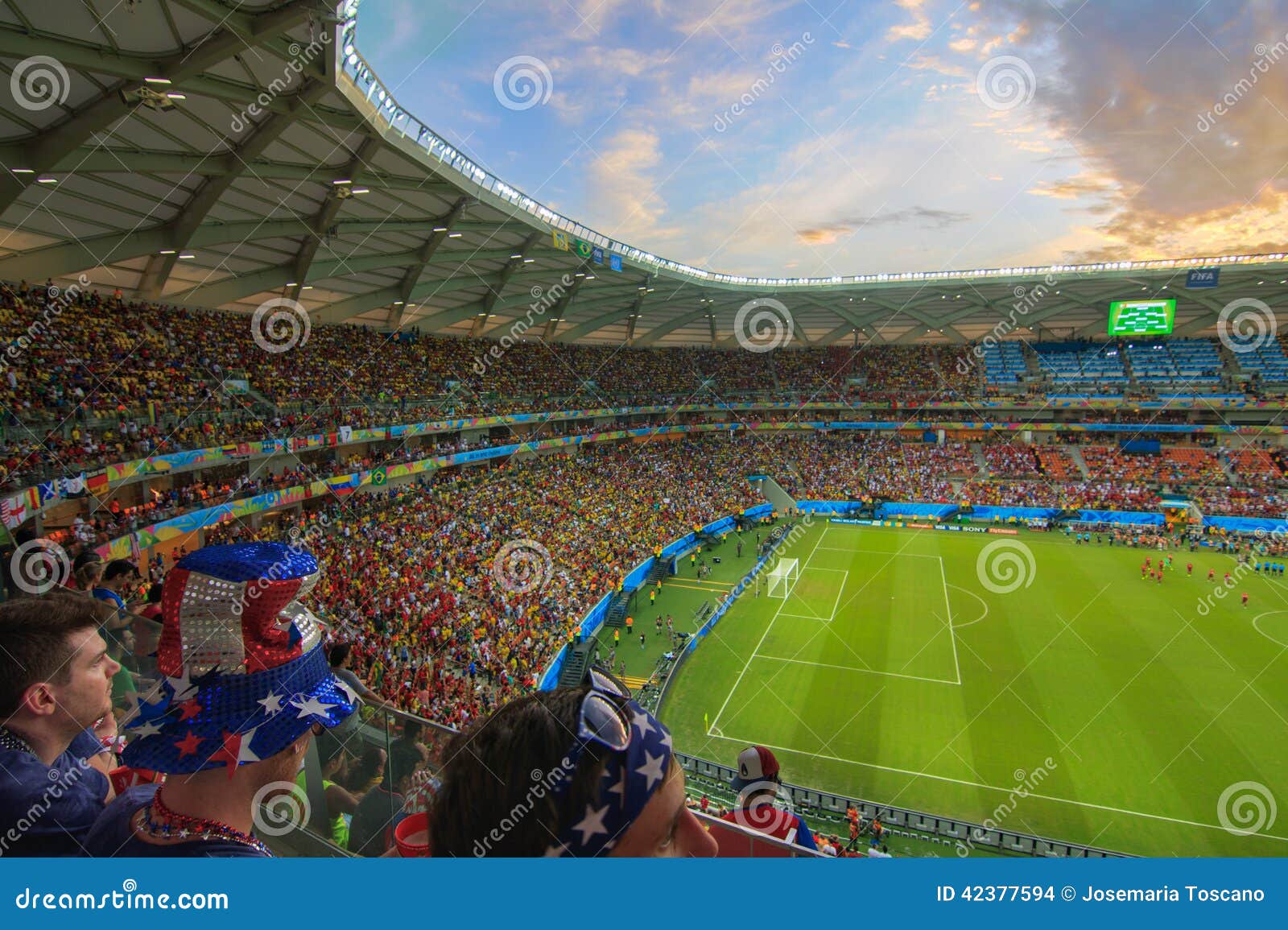 Arena Da AmazÃ´nia is Filled To Capacity for the US Vs Portugal