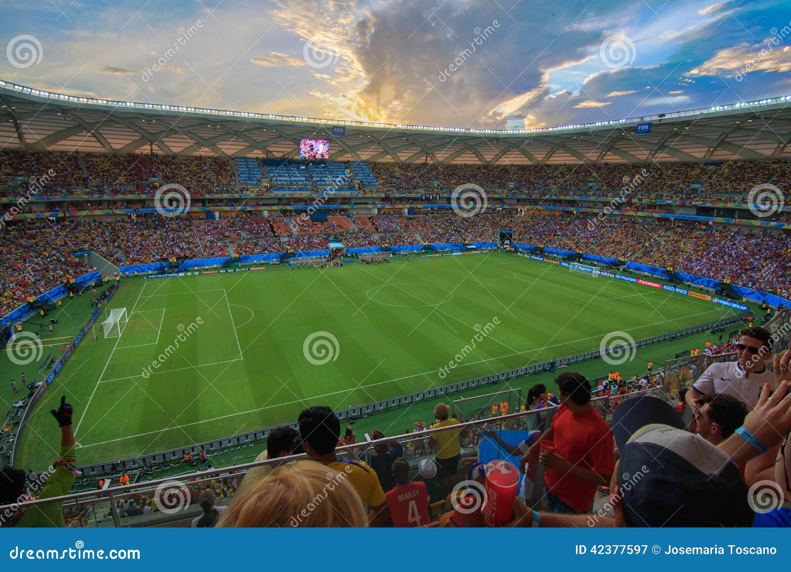 Arena Da AmazÃ´nia is Filled To Capacity for the US Vs Portugal