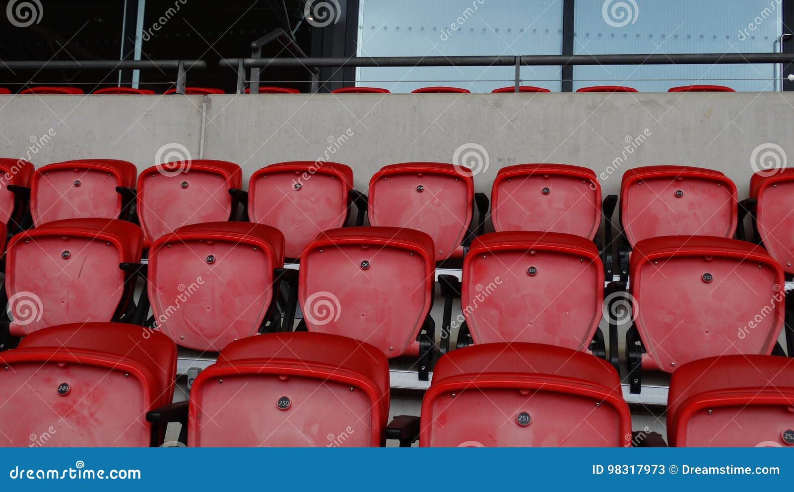 Arena seats stock image. Image of chair, bleacher, chairs - 98317973