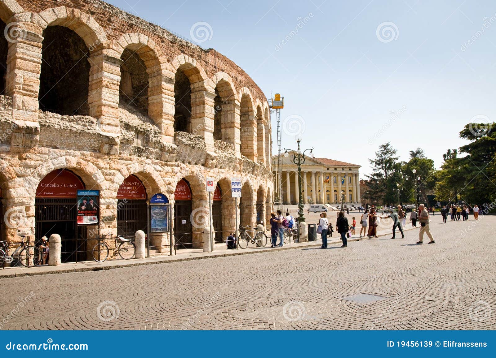 Arena of Verona. The arena is an ancient roman amphitheatre in the city of Verona in northern Italy