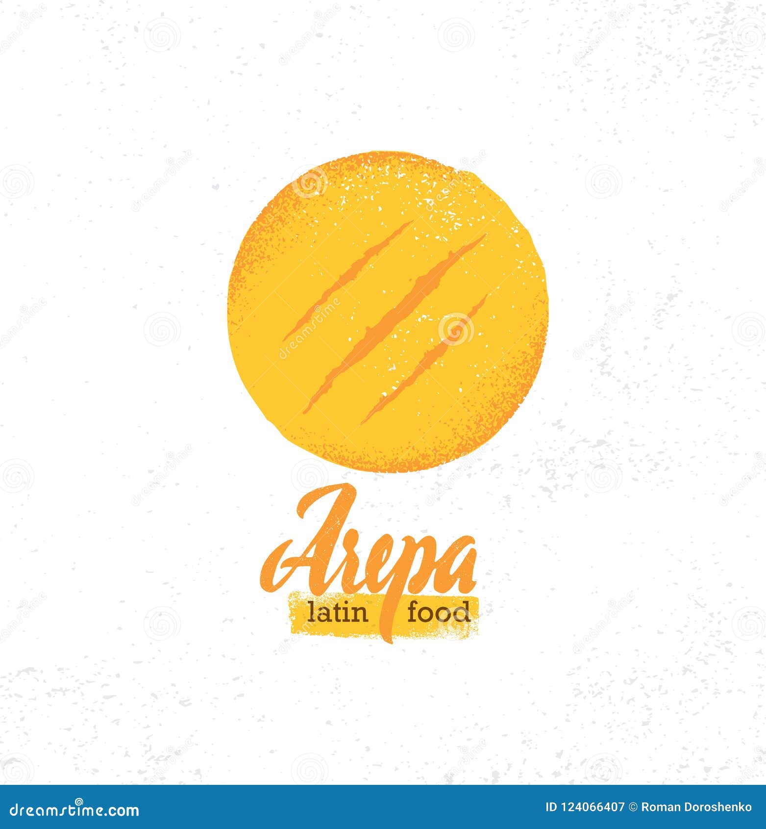 arepa home made gluten free crispy venezuelan cuisine bread. organic food concept on rough background