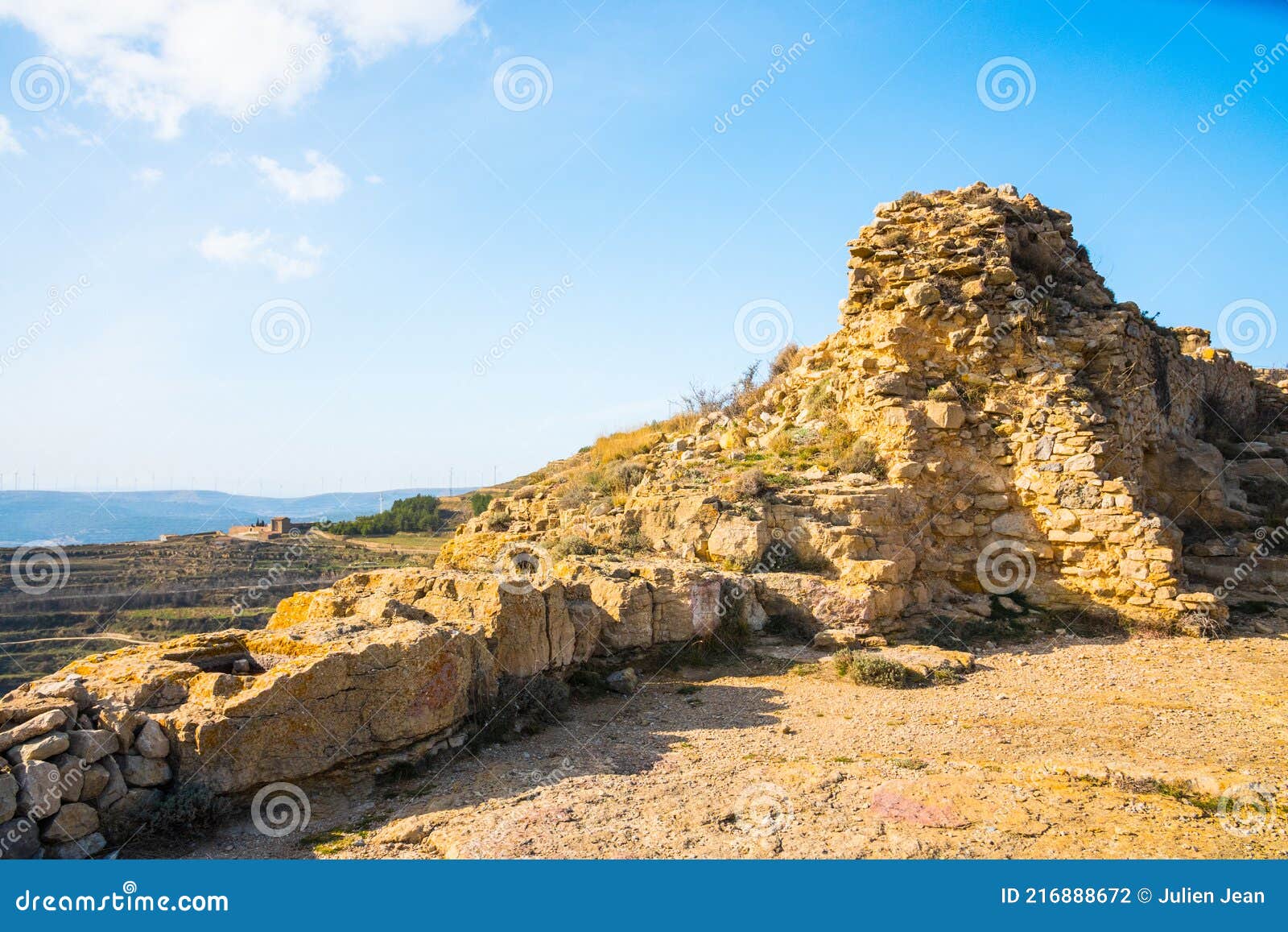 ares del maestre castle ruins, castellon, spain