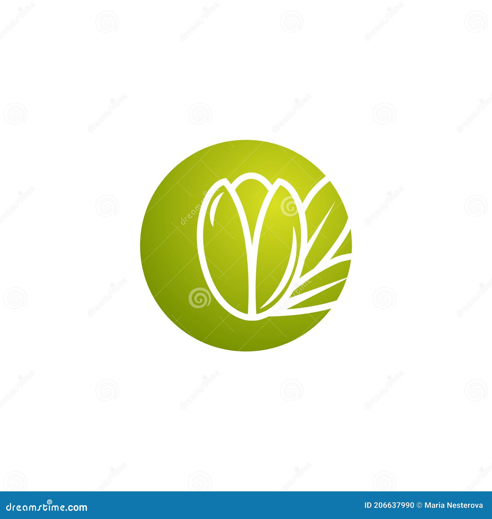 argan nut in green circle icon. beauty and cosmetics oil. cosmetic ingredient carotene, carotin.