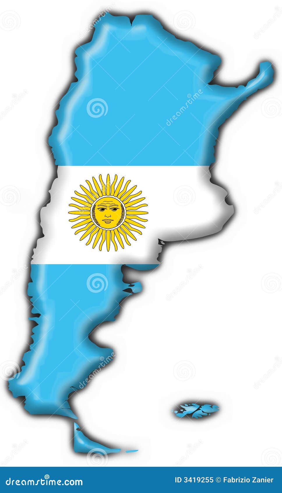 Argentina button flag map stock illustration. Illustration ...