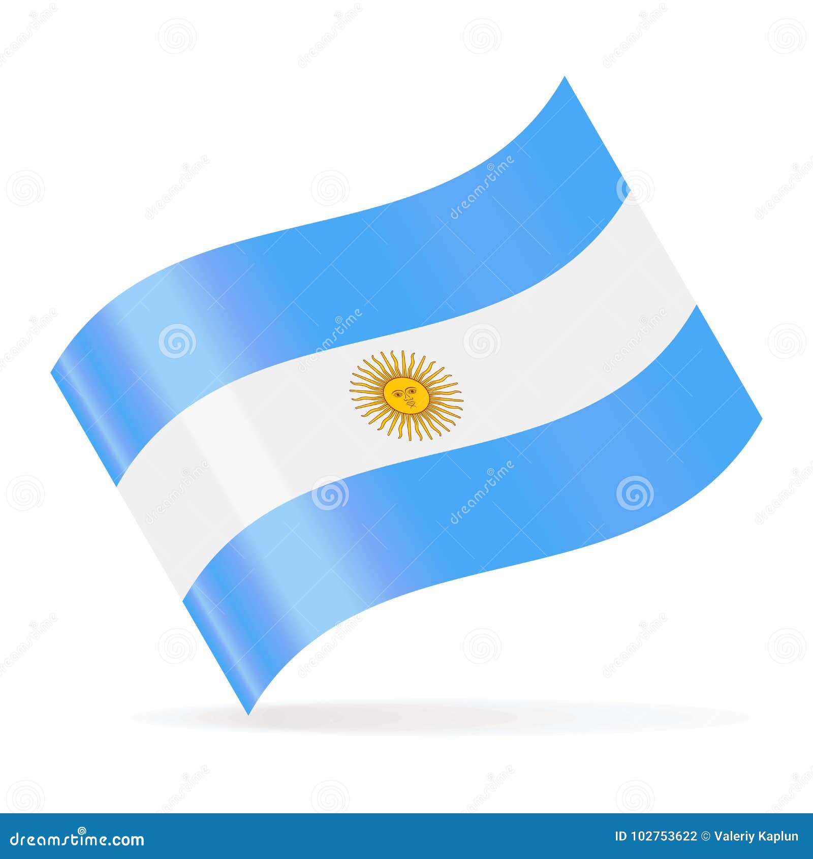 Download Argentina Flag Vector Waving Icon Stock Illustration ...