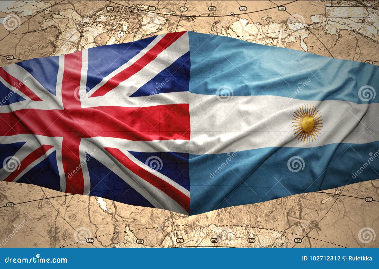 Argentina and United Kingdom Stock Illustration - Illustration of ...
