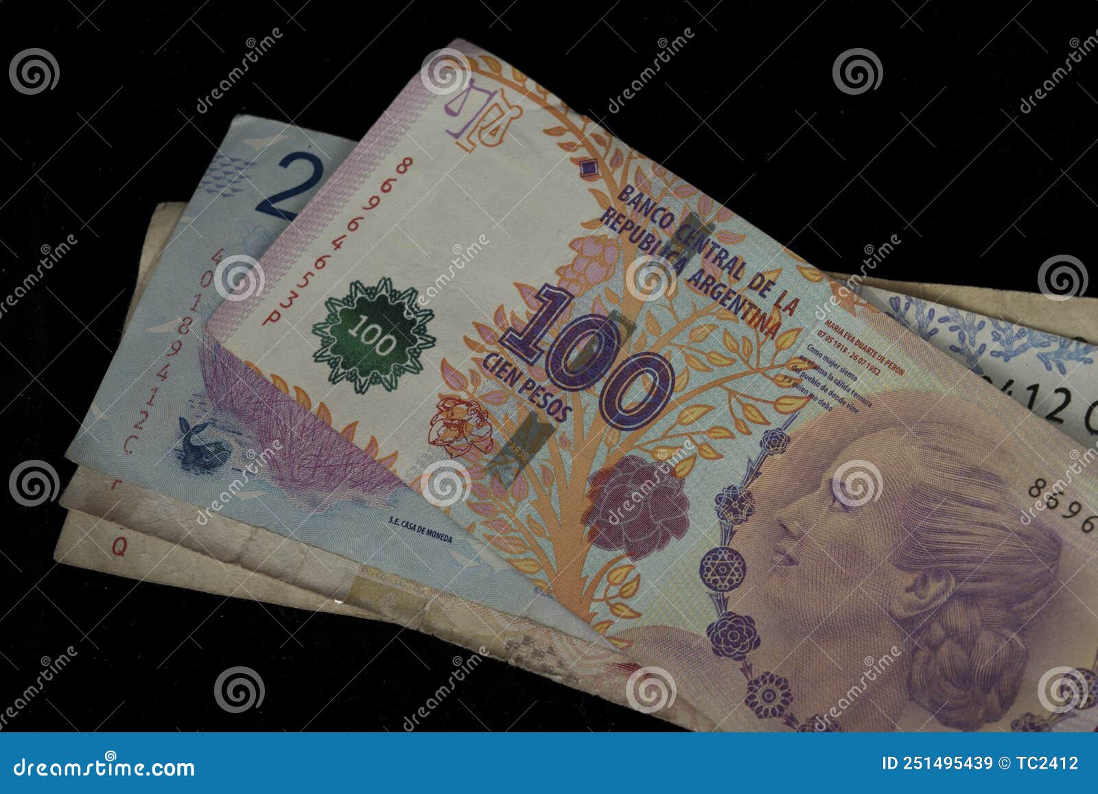 argentine oficial currency. peso argentino
