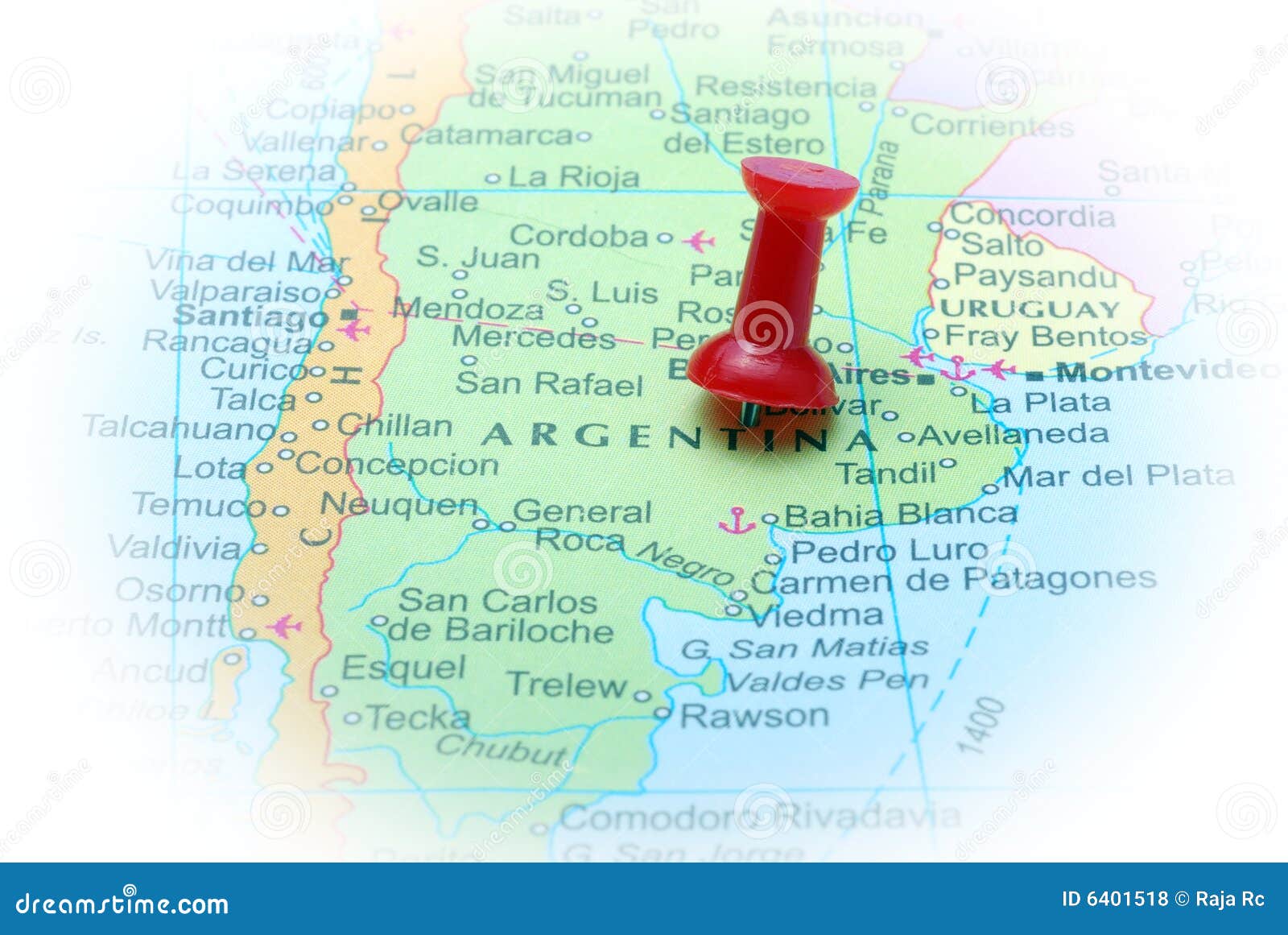 Argentinië in kaart stock foto. Afbeelding bestaande uit ...