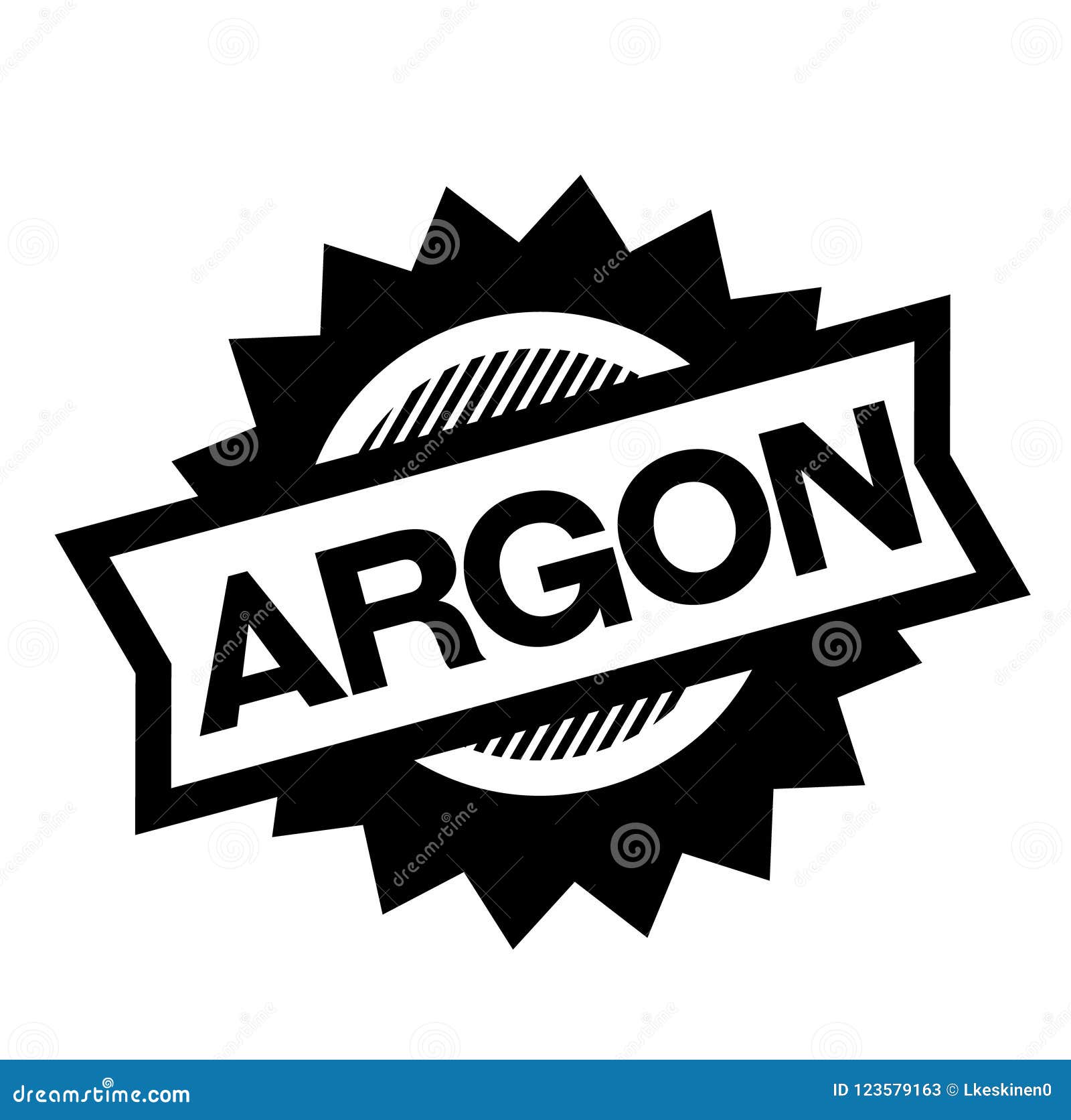 Argon black stamp stock vector. Illustration of argon - 123579163