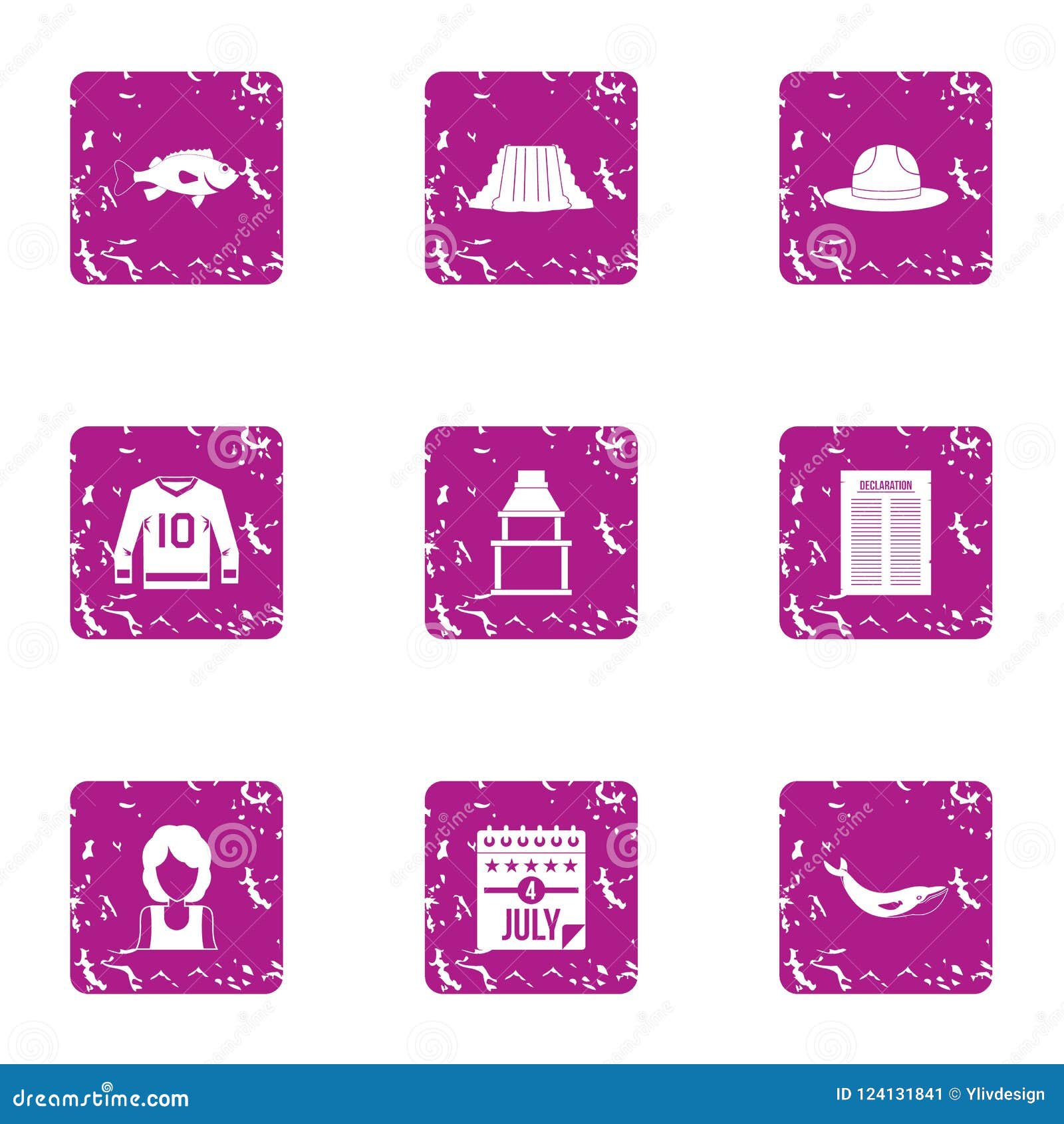 argue icons set, grunge style