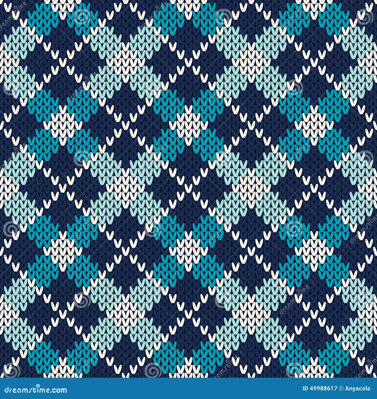 Argyle Knitted Pattern. Seamless Vector Background Stock Vector - Image: 4998...