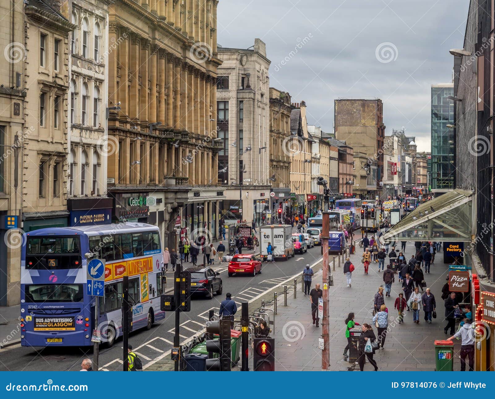 Argyle Street, Glasgow redaktionelles foto. Bild von glasgow 97814076