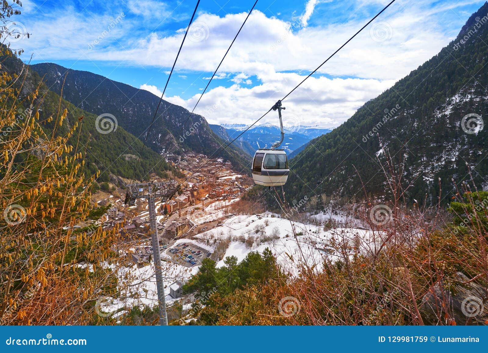 arinsal ski resort in andorra pyrenees