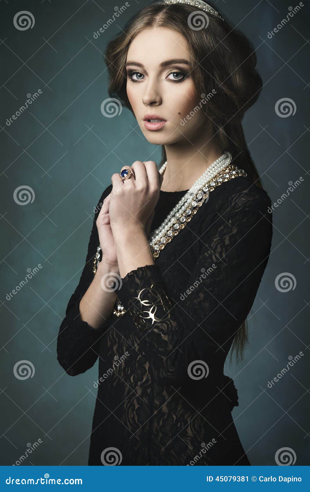 Aristocratic antique woman stock image. Image of antique - 45079381