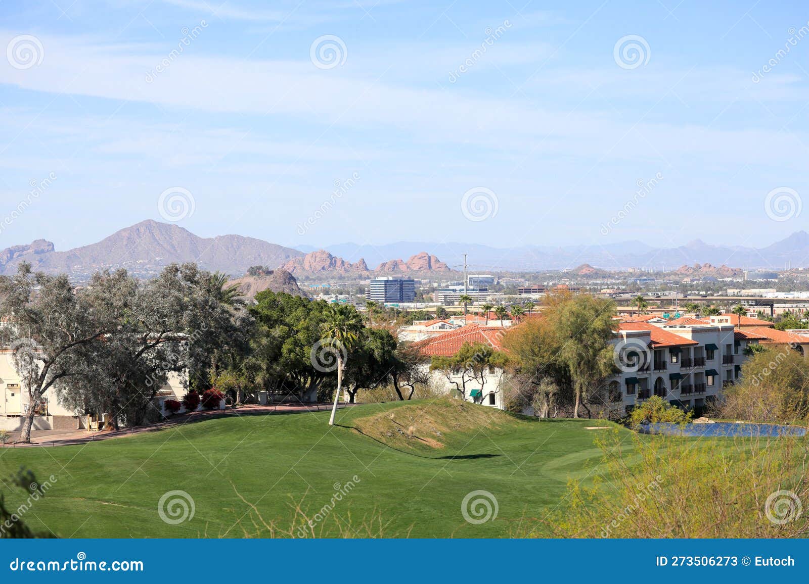 arizona capital city of phoenix as seen from south hills