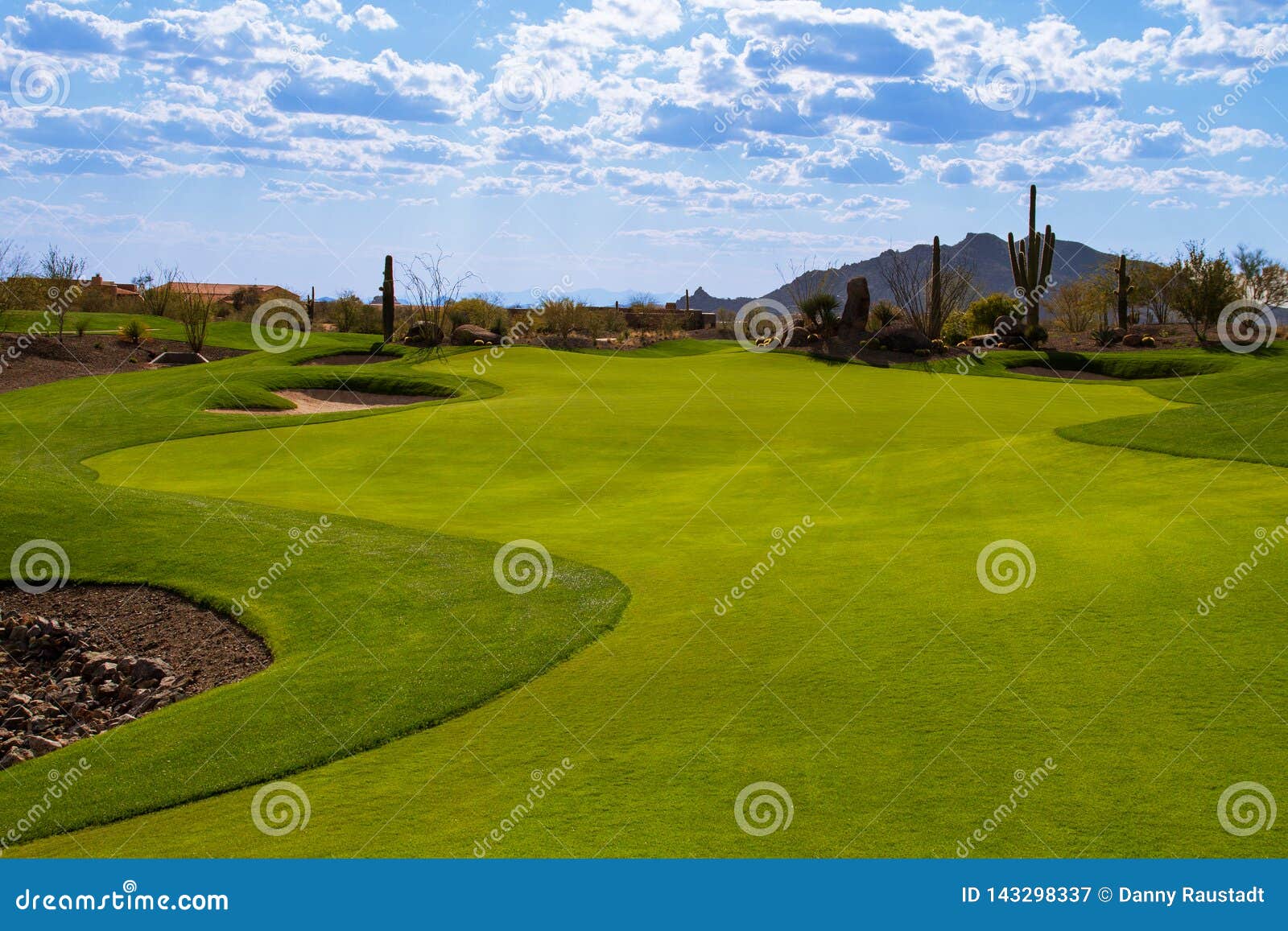 arizona desert golf course fairway