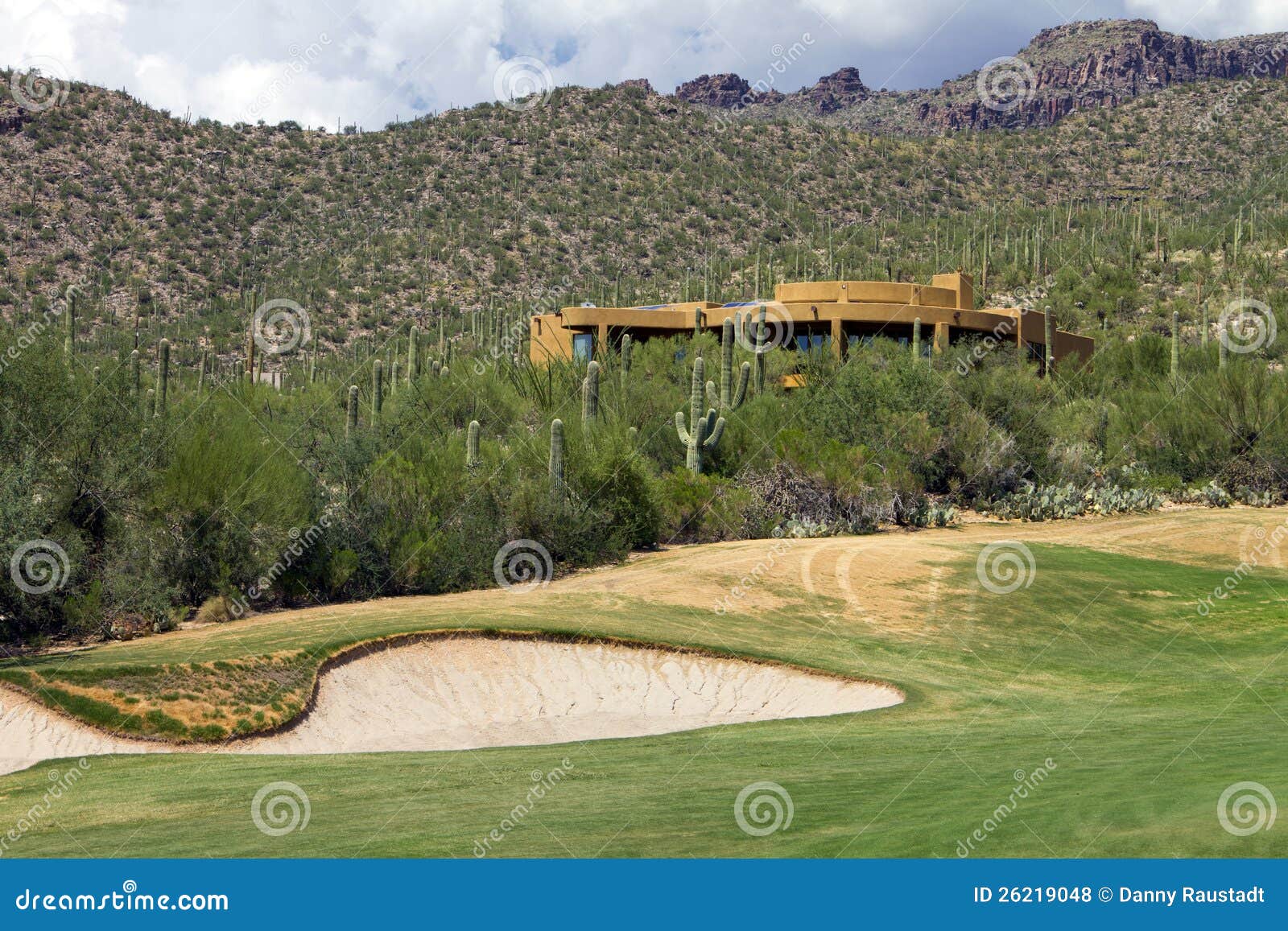 Arizona Golf Course Scenic Landscape and Homes Stock Photo Image of