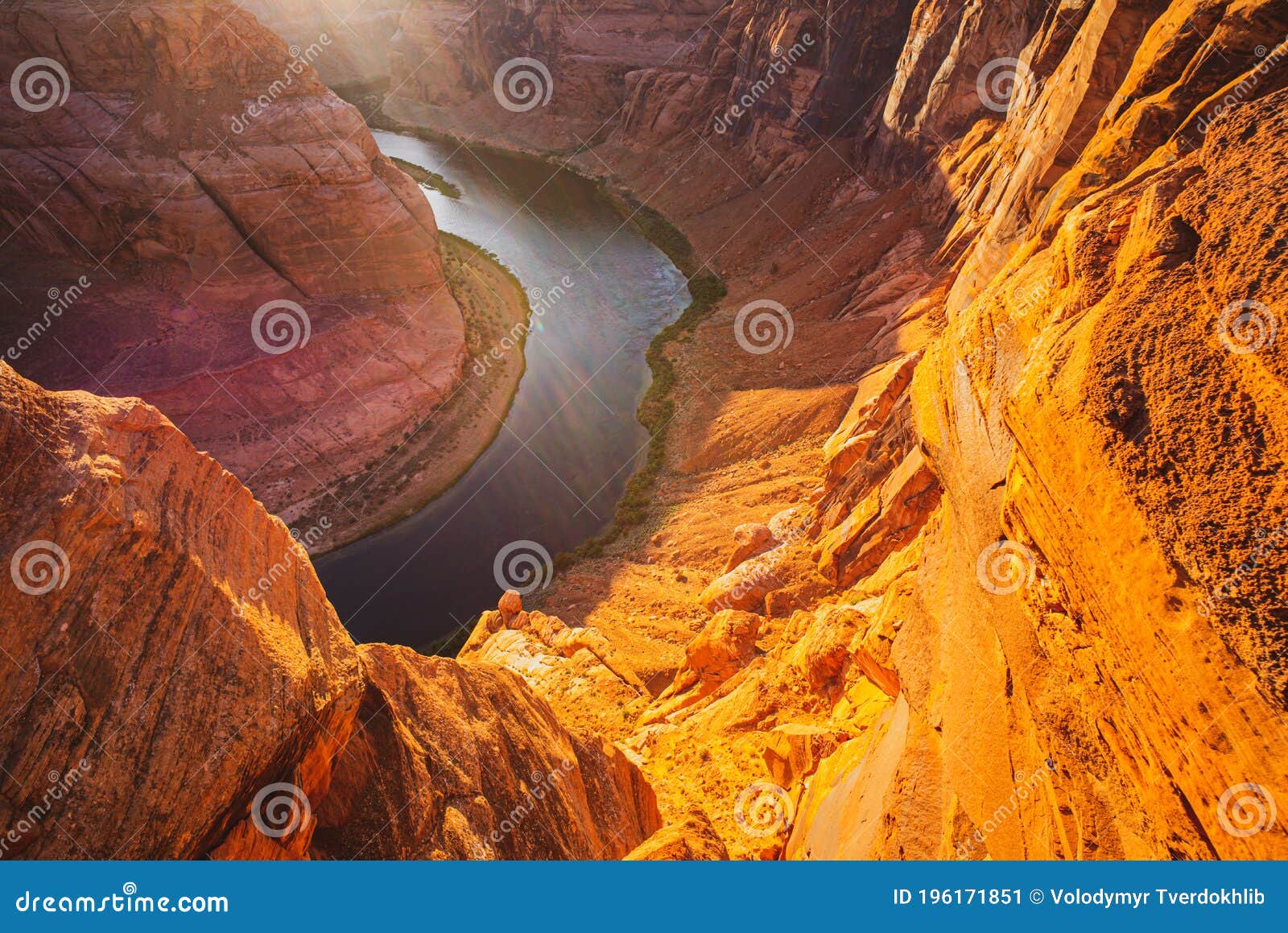 Arizona Horseshoe Bend in Grand Canyon. Stock Image Image of view