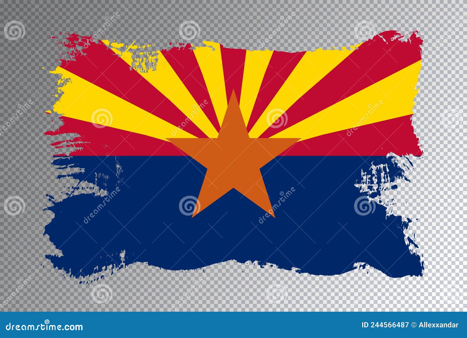 Arizona State Flag, Arizona Flag Stock Illustration Illustration of