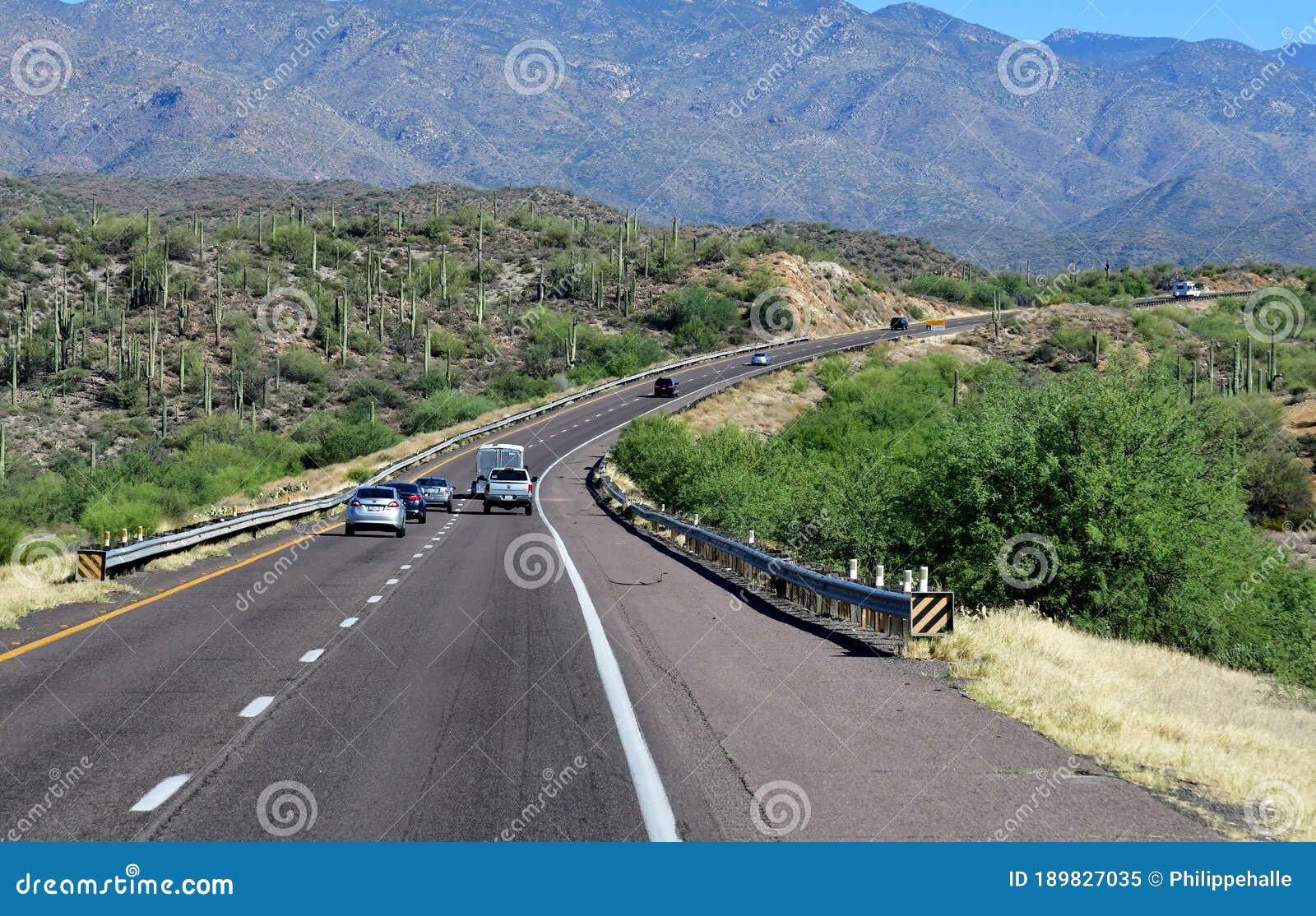 Arizona, USA July 7 2016 Interstate 17 between Phoenix and
