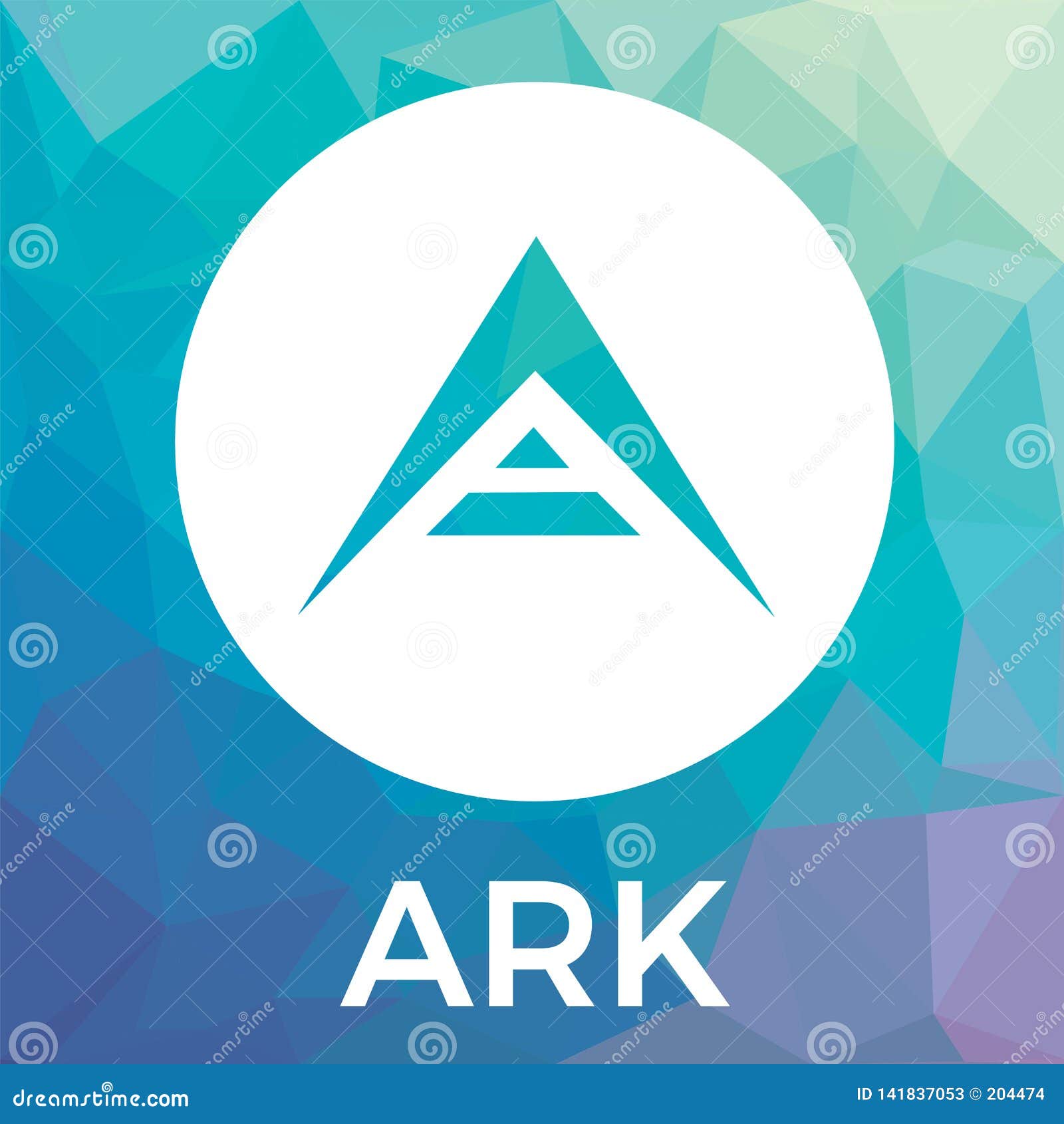 Ark Cryptocurrency Coin Logo - Blockchain Vector Stock Vector - Illustration of mining, vector ...