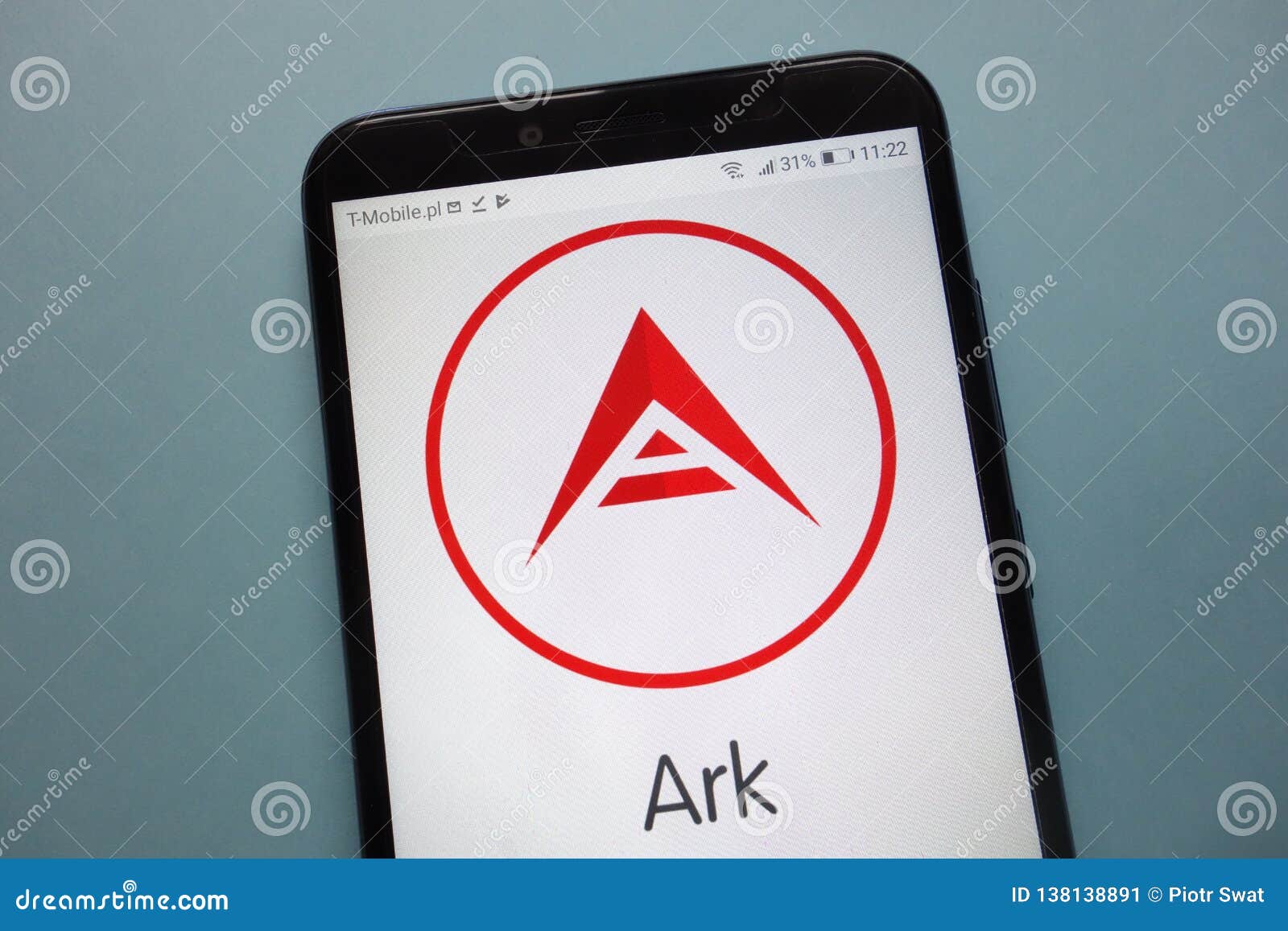 Ark Cryptocurrency Logo Displayed On Smartphone Editorial Photo - Image of sign, trade: 138138891