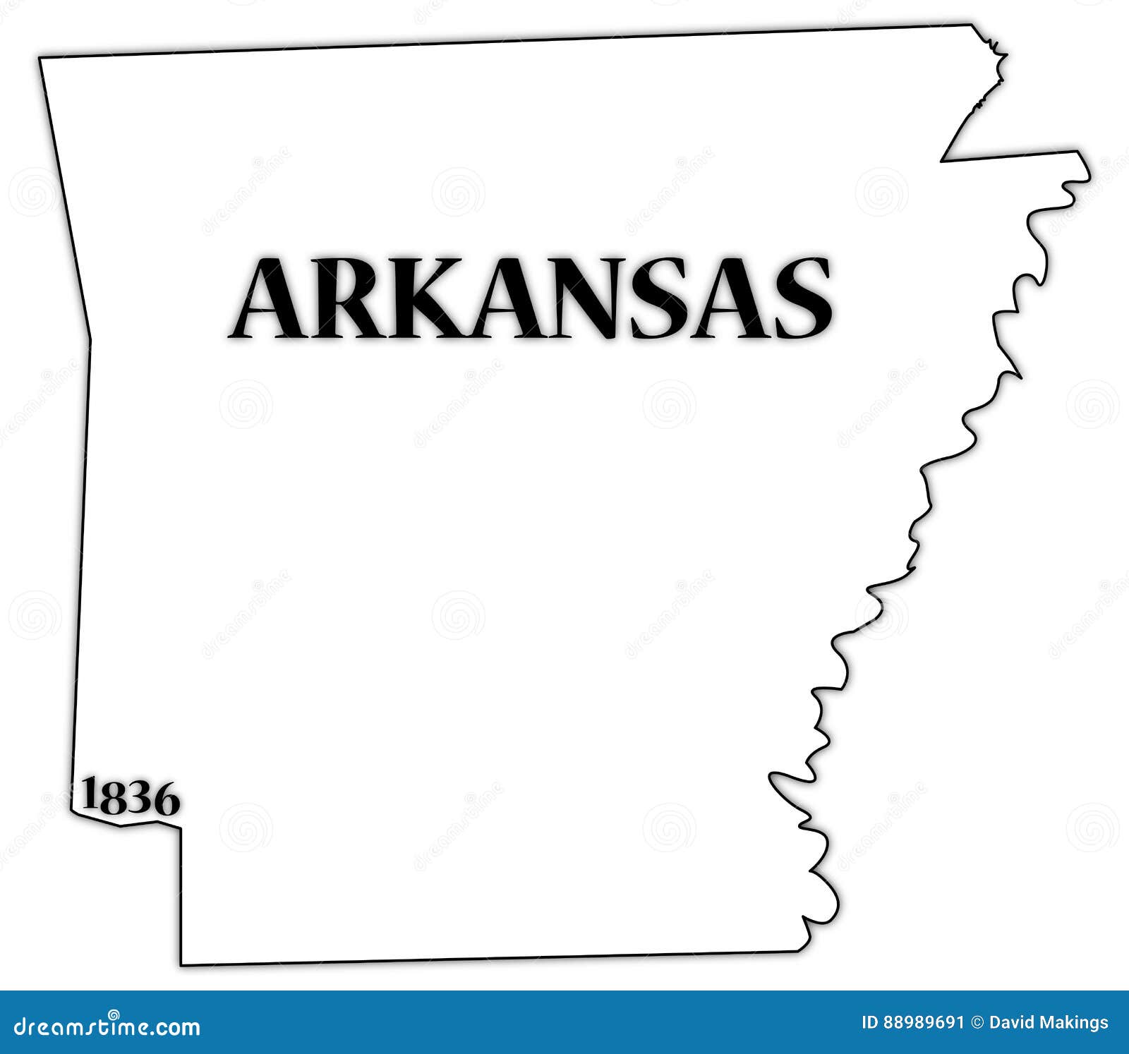 Illustration of area, copy, arkansas - 88989691.