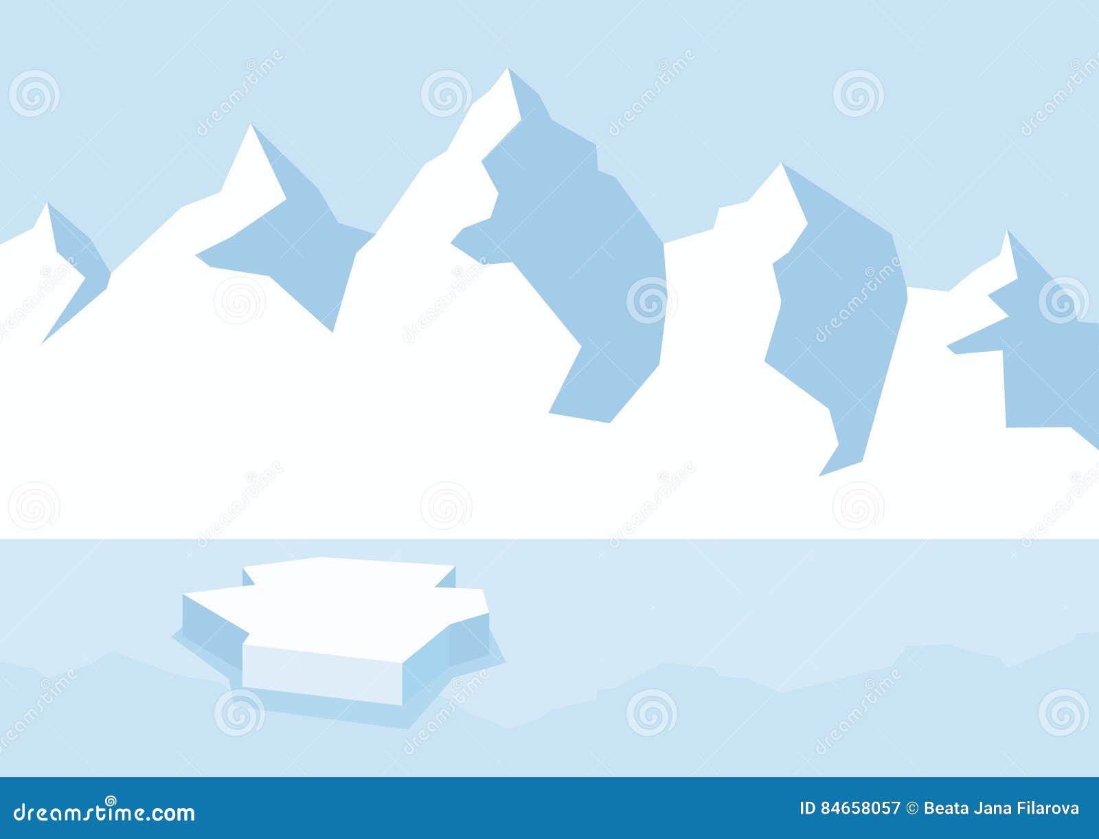 Arktisches Landschaft Clipart Vektor Abbildung Illustration Von Arktisches Clipart