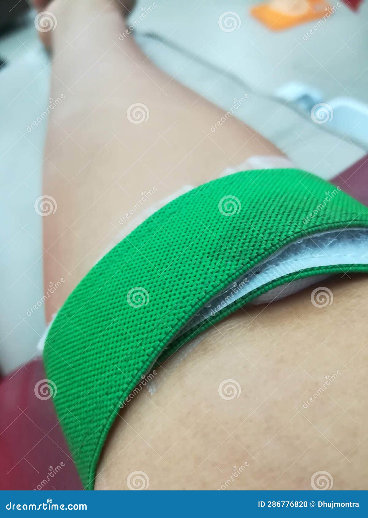 The Arm with the Bandage after Blood Donation. Stock Photo Image of care, clinic 286776820