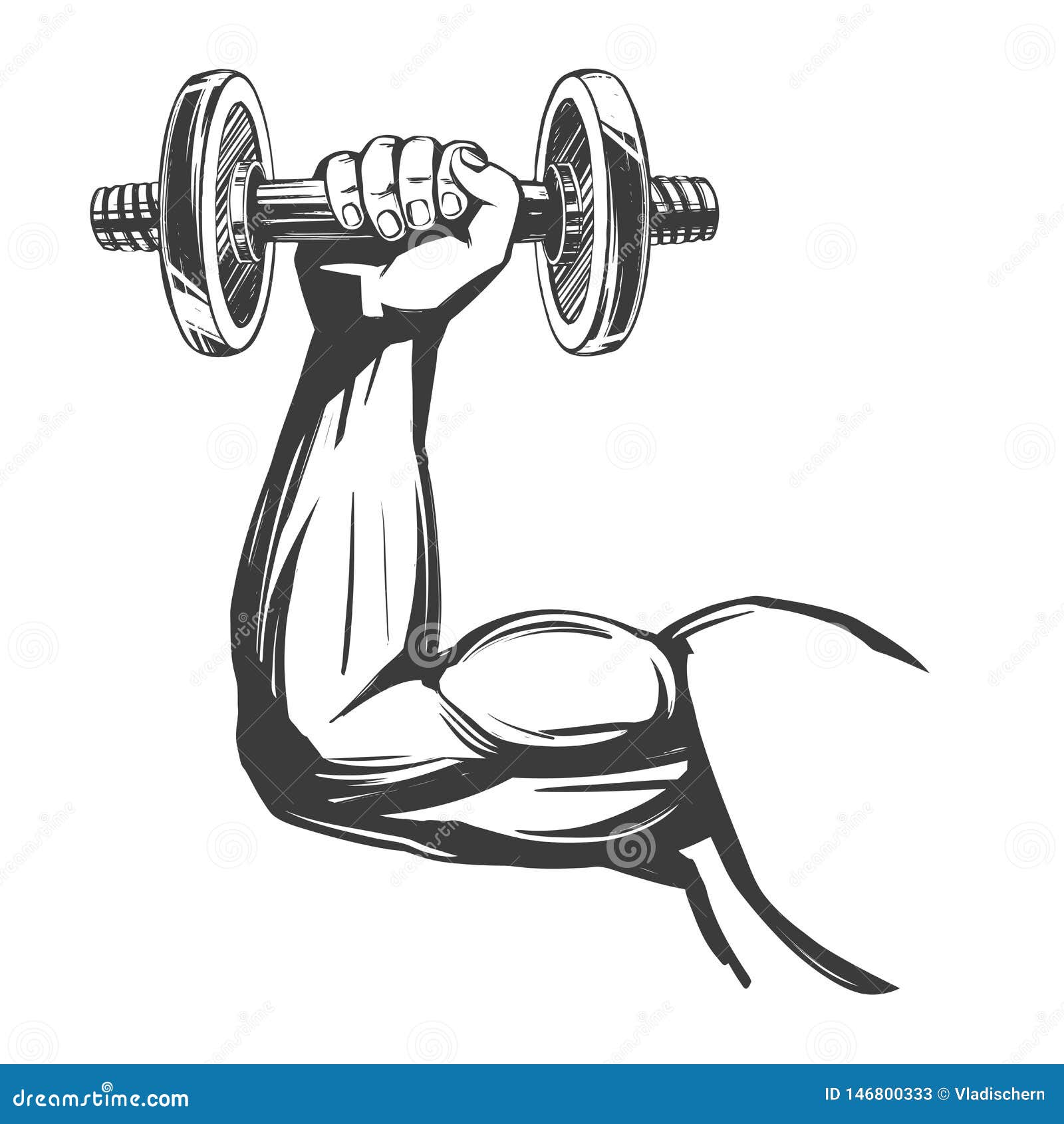 Dumbbell Icon Cartoon Vector | CartoonDealer.com #124469815