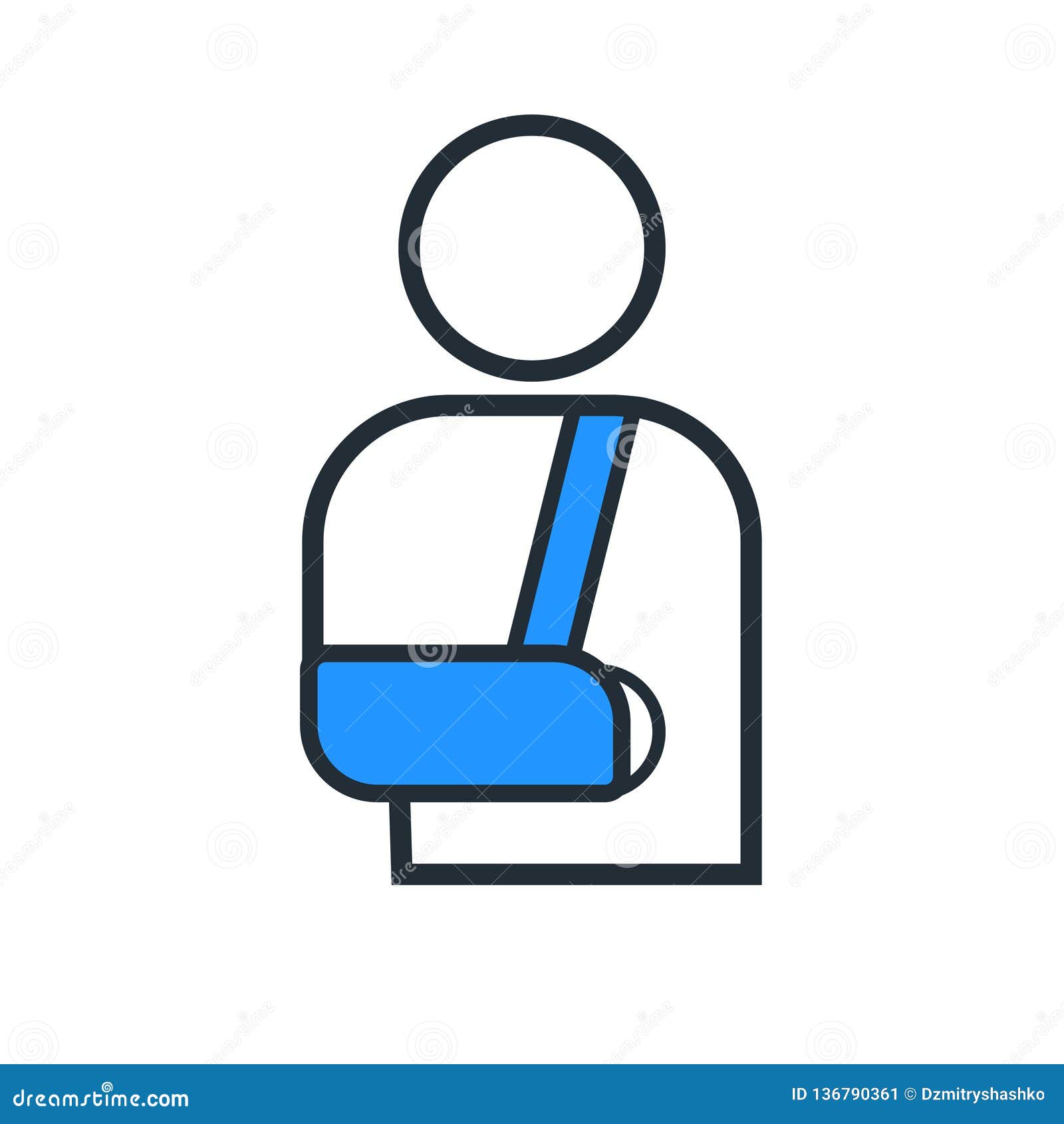 Arm Sling Icon Stock Illustrations 213 Arm Sling Icon Stock Illustrations Vectors Clipart Dreamstime