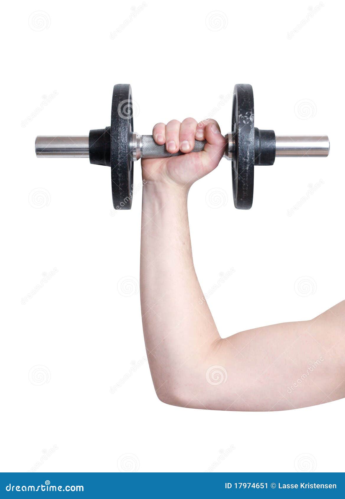 Arm Lifting Weight Stock Image Image 17974651