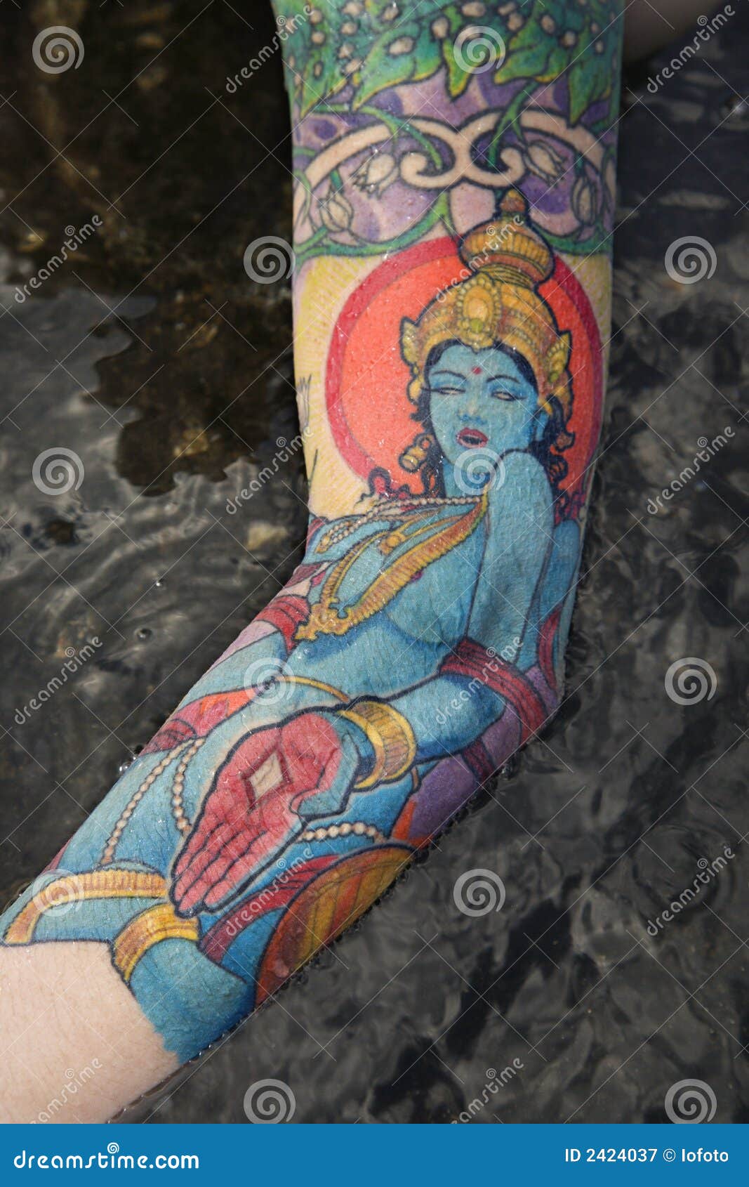 Arm of tattooed woman. stock image. Image of tattoo, adult - 2424037