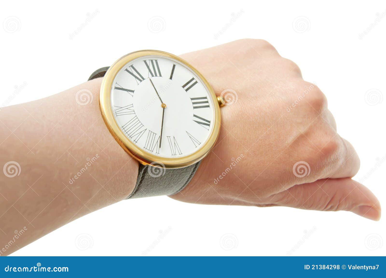 Arm and watch stock photo. Image of management, fist 21384298