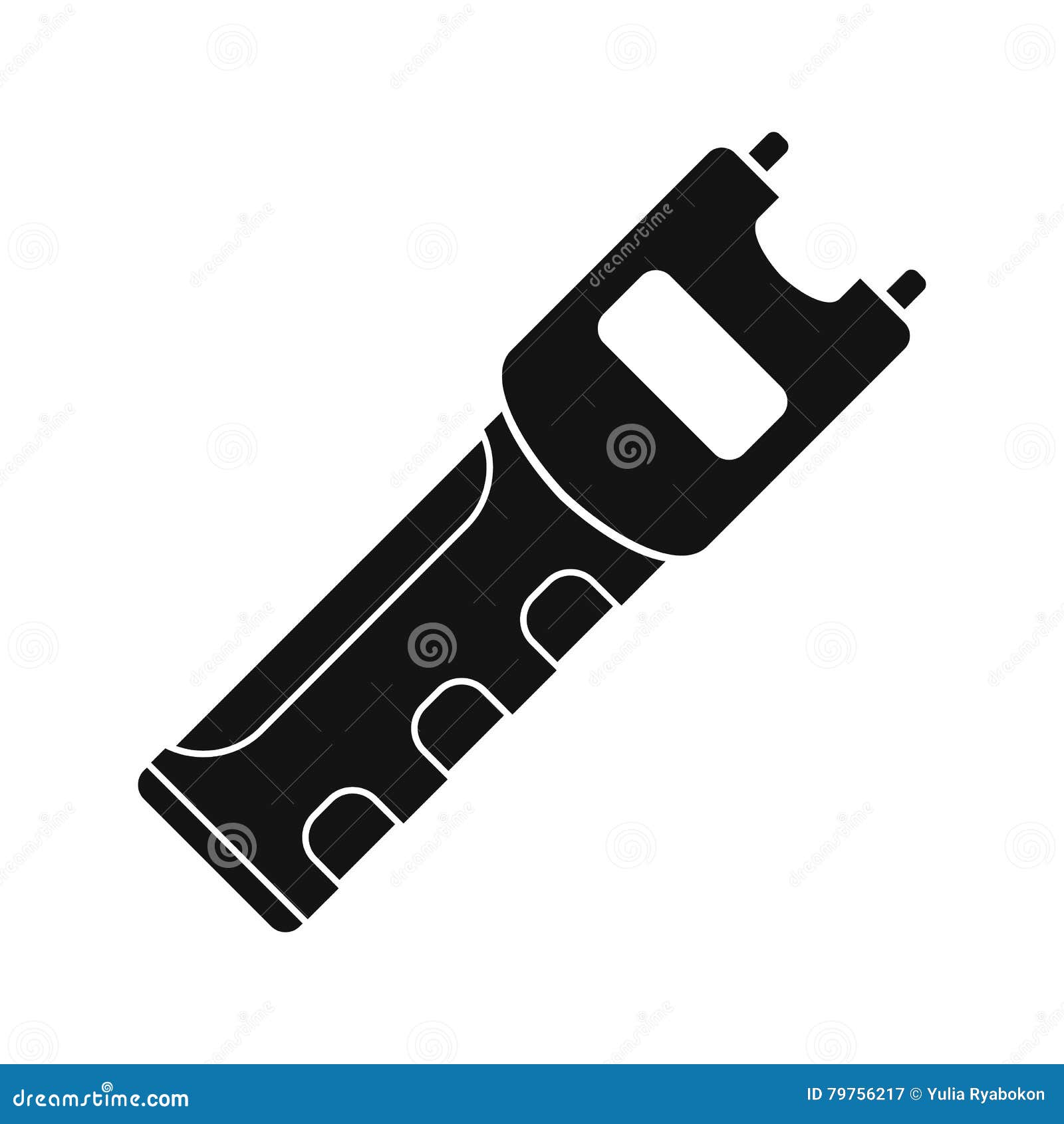 Arma De La Autodefensa De Taser Ilustración del Vector - Ilustración de  impedimento, eléctrico: 79756217