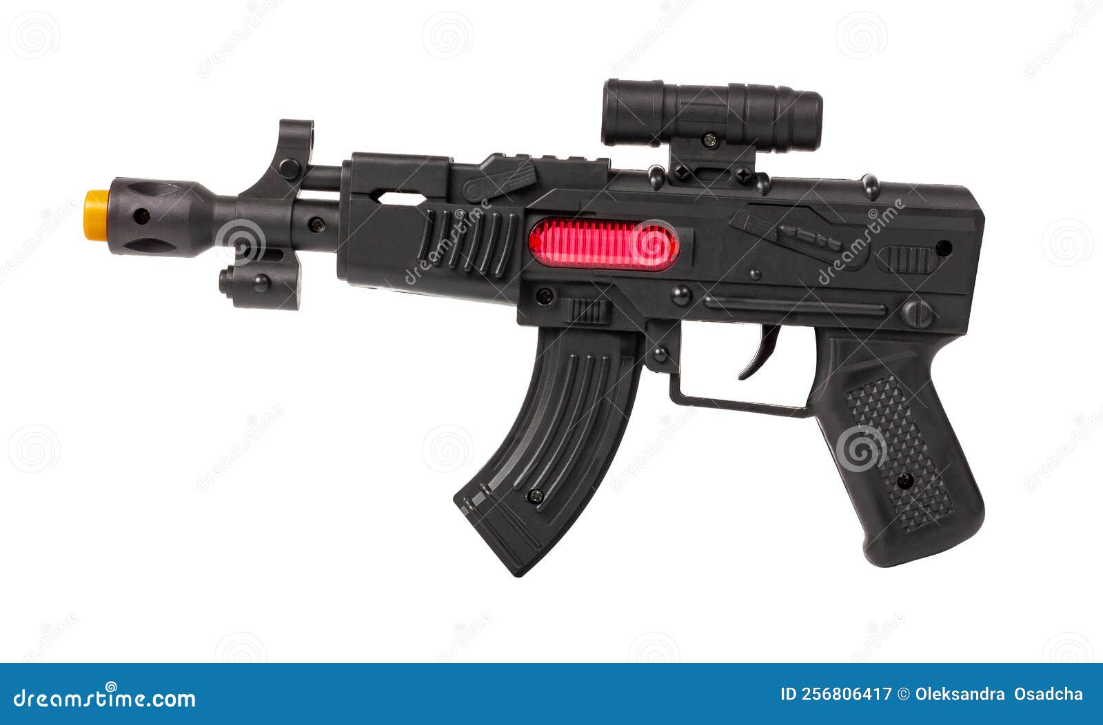 Uma Arma Colorida Da Mão Da Pistola Do Brinquedo Foto de Stock - Imagem de  revestimentos, fundo: 121015934