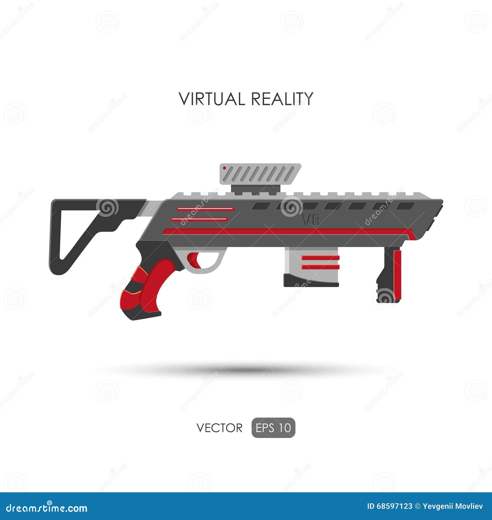 Arma Para O Sistema Da Realidade Virtual Armas Do Jogo Ilustração Stock -  Ilustração de laser, computador: 68597123