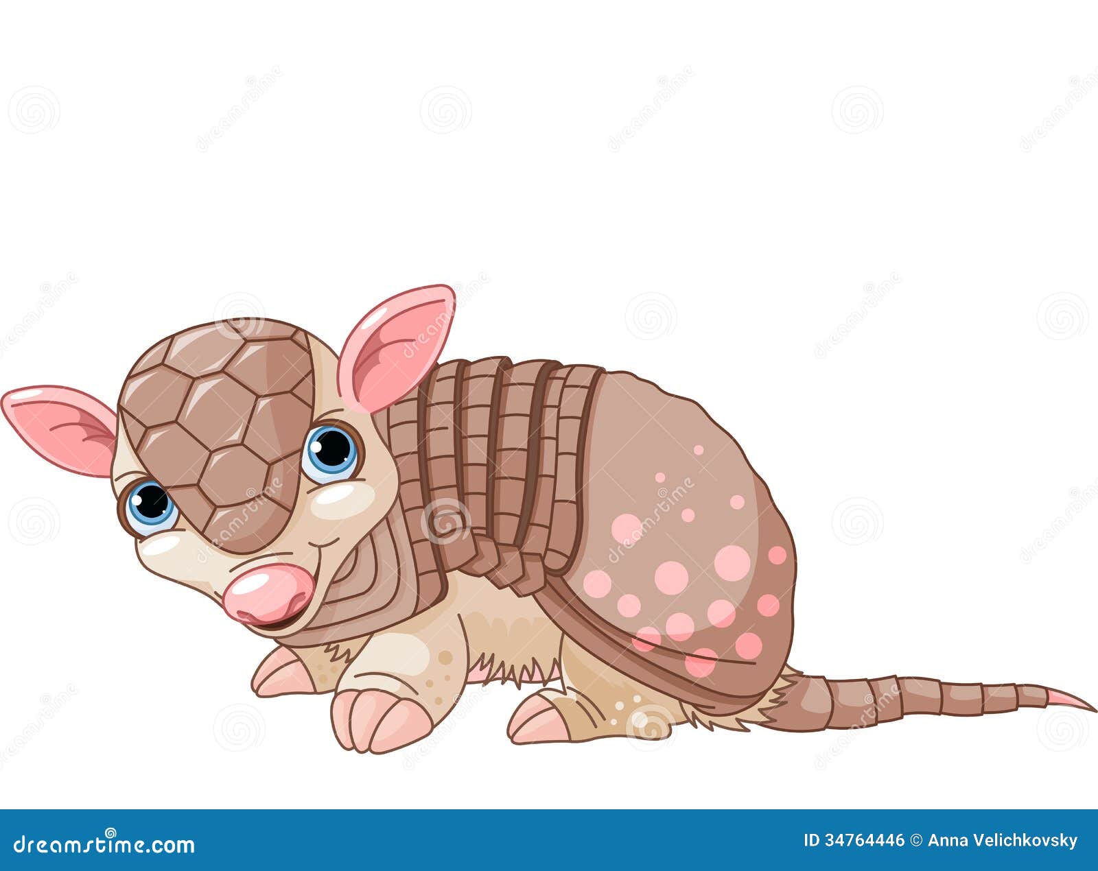 Armadillo cartoon stock illustration. Image of cheerful - 34764446