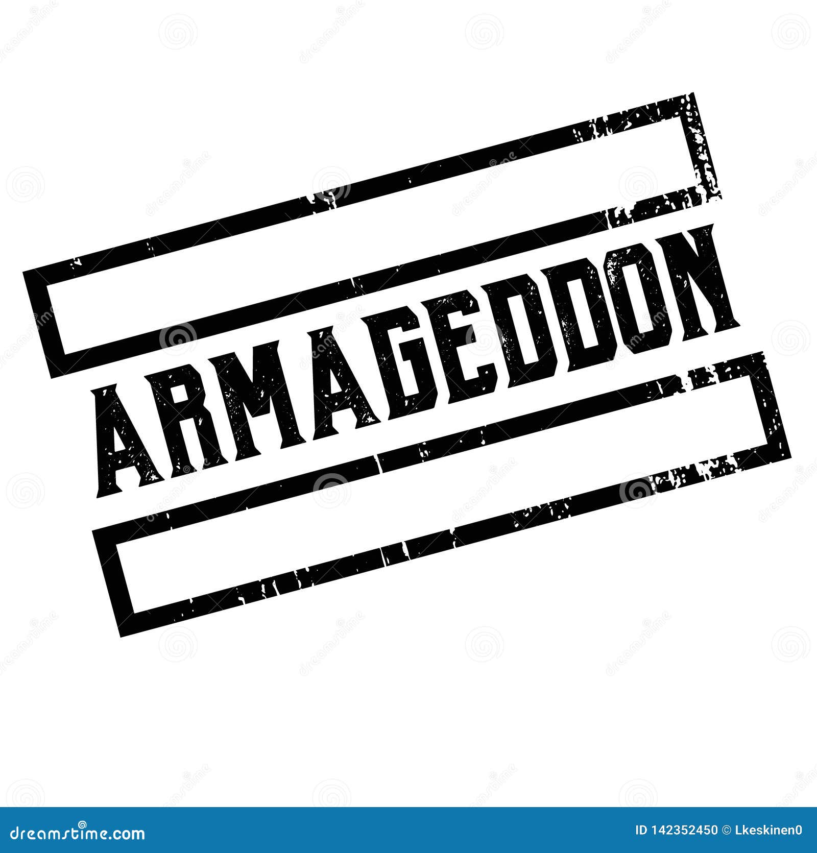 Armageddon Advertising Sticker Stock Vector Illustration of button