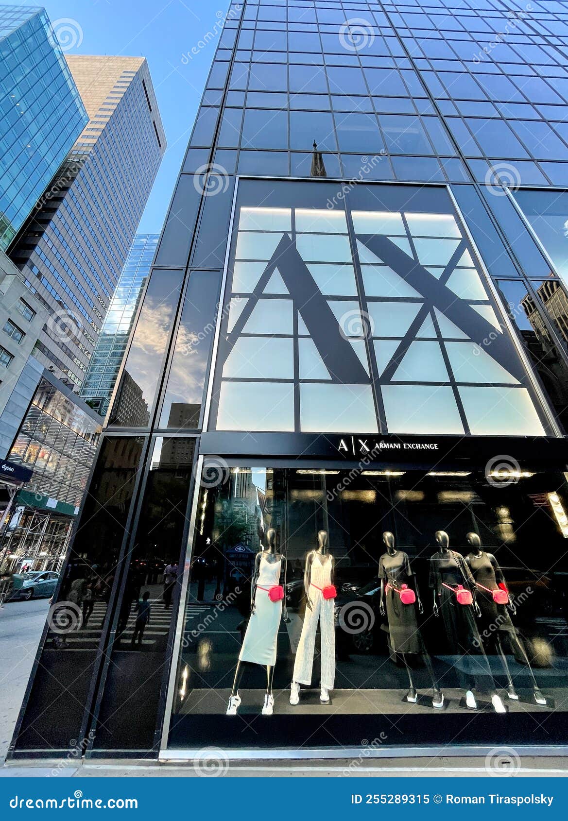 Armani Exchange store editorial image. Image of apparel 255289315