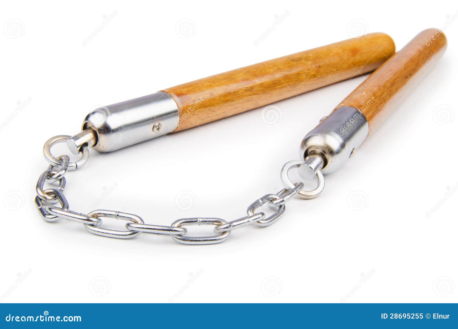 Arme De Nunchaku D'arts Martiaux Image stock Image du isolement
