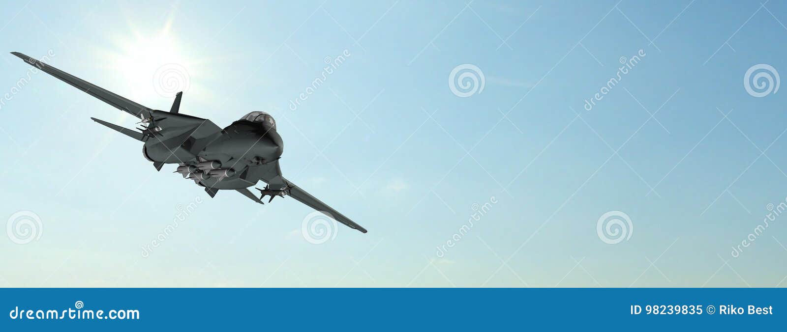 armed military fighter jet in flight