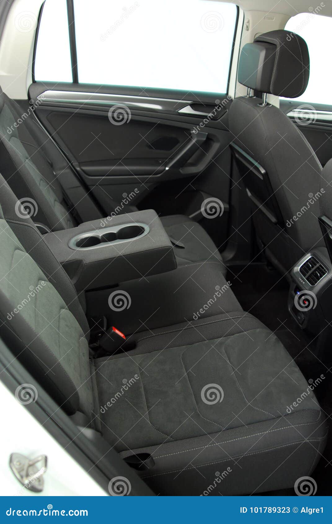 Armrest in the car stock image. Image of console, background 101789323