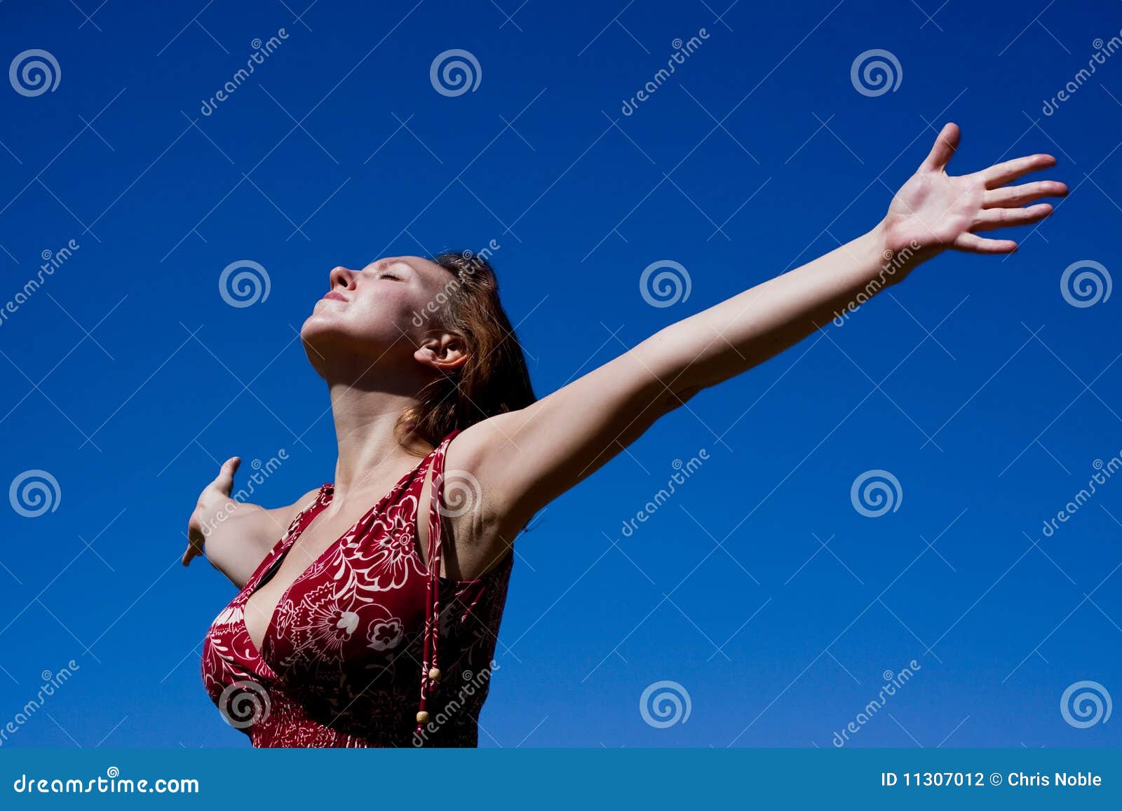 Arms Outstretched To the Sky Stock Photo Image of hike, rural 11307012