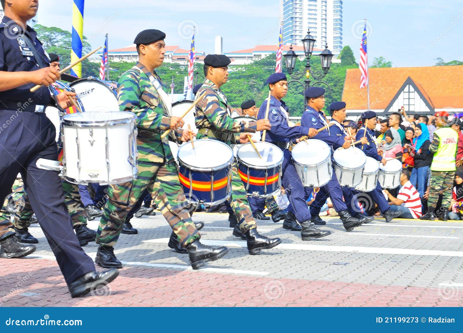 Army Band Marching with Fife and Drum Editorial Stock Photo Image of