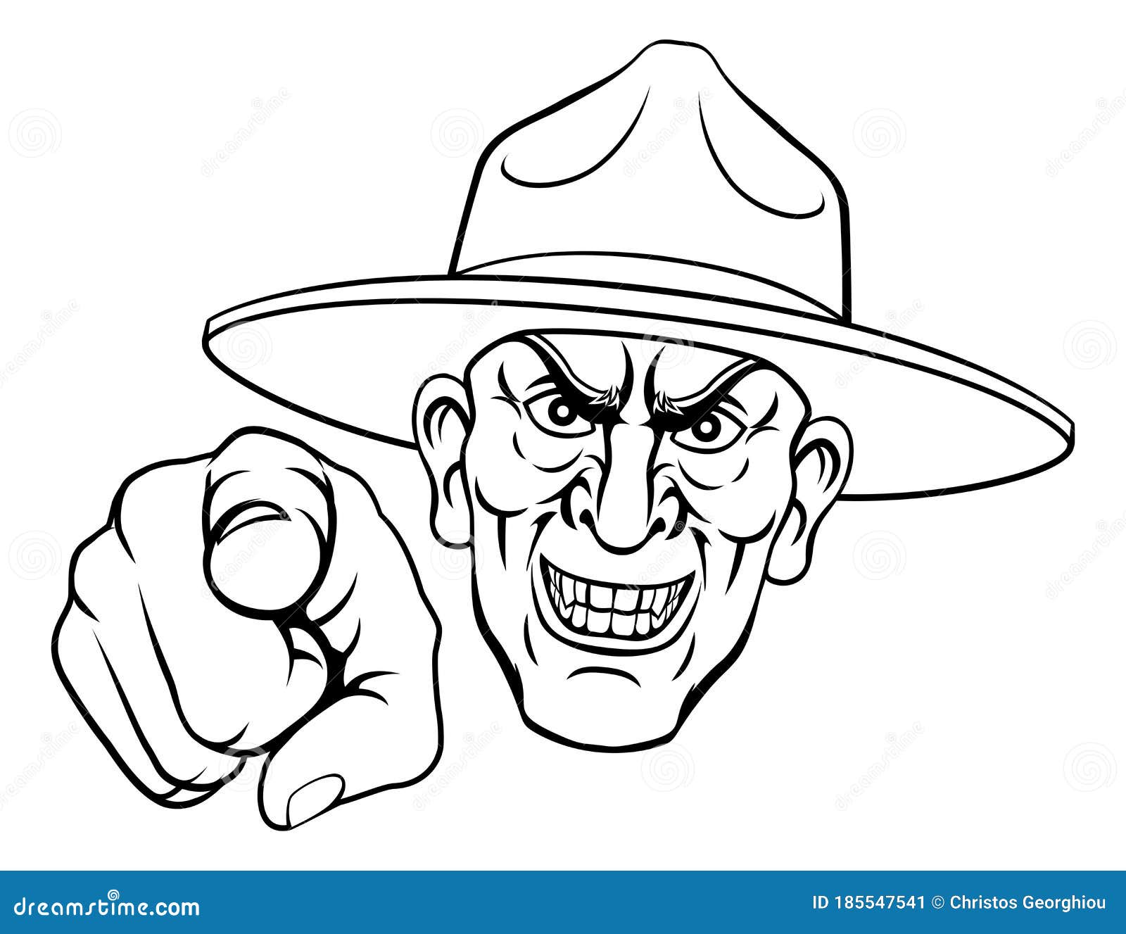 army bootcamp drill sergeant soldier ponting