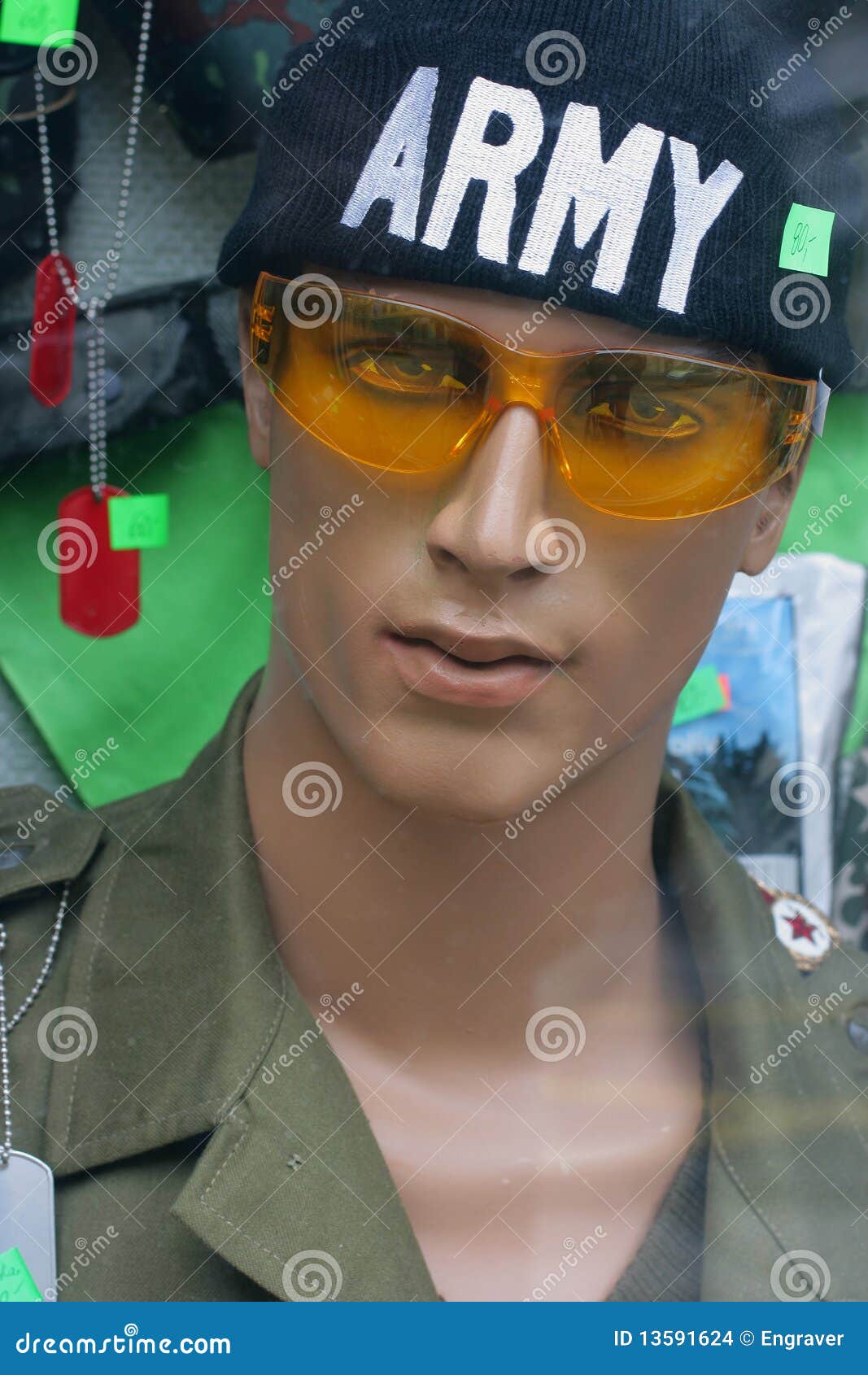 Army dummy stock photo. Image of equipment, clothing 13591624